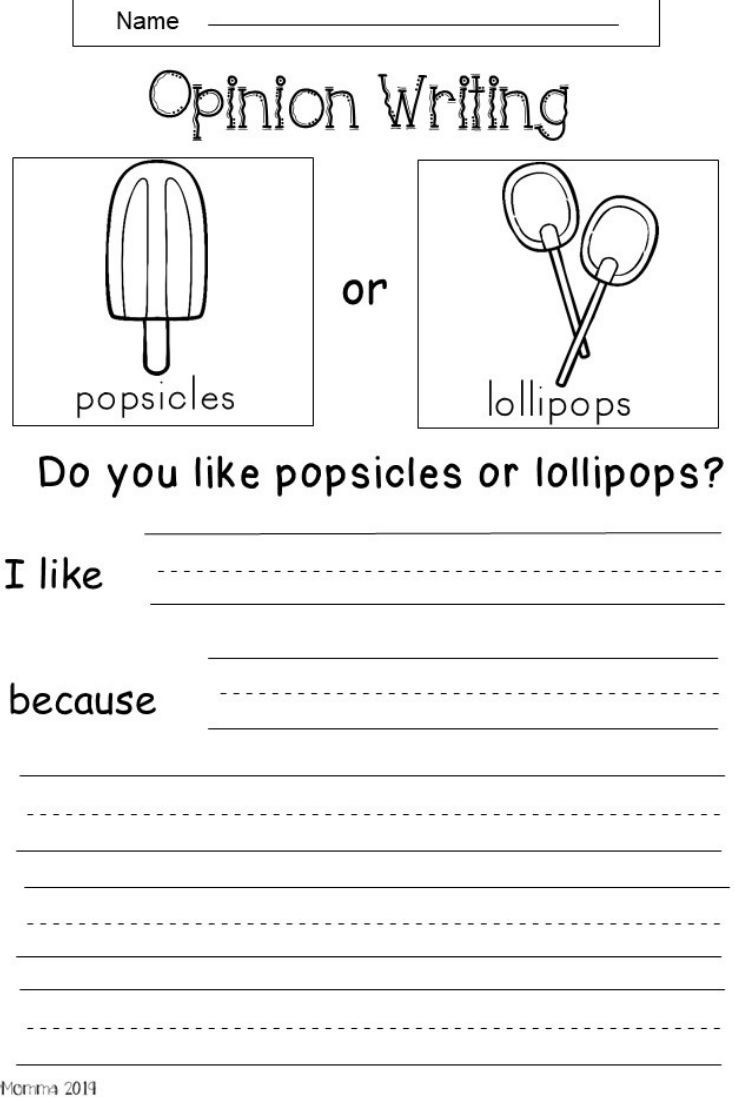 Opinion Writing Bundle Kindermomma