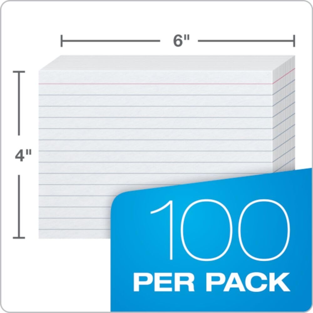4 x 6 flashcards
