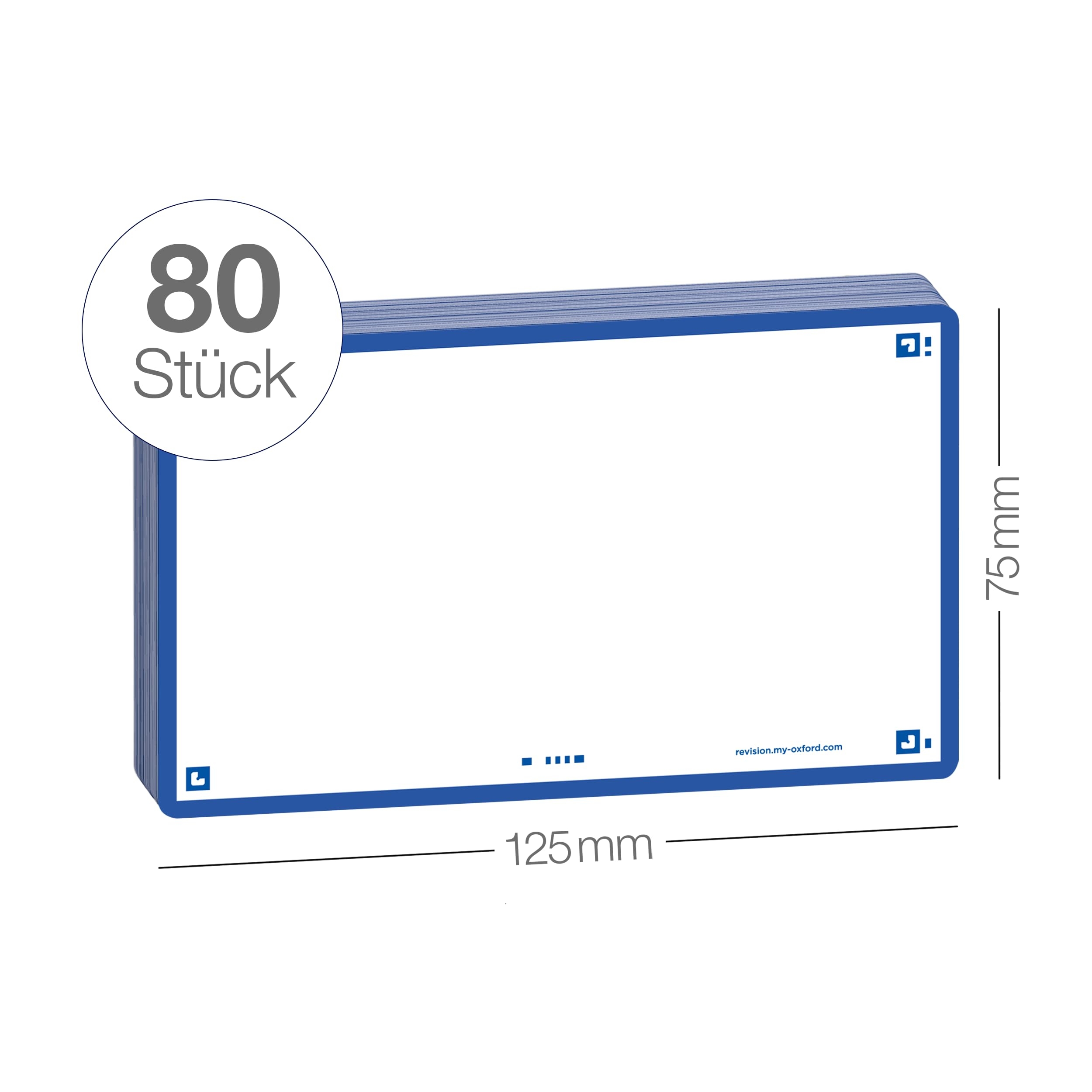 Oxford Flash 2 0 Index Cards A7 Flashcards 75 X 125 Mm Blank Navy Blue 80 Sheets Amazon de Fashion