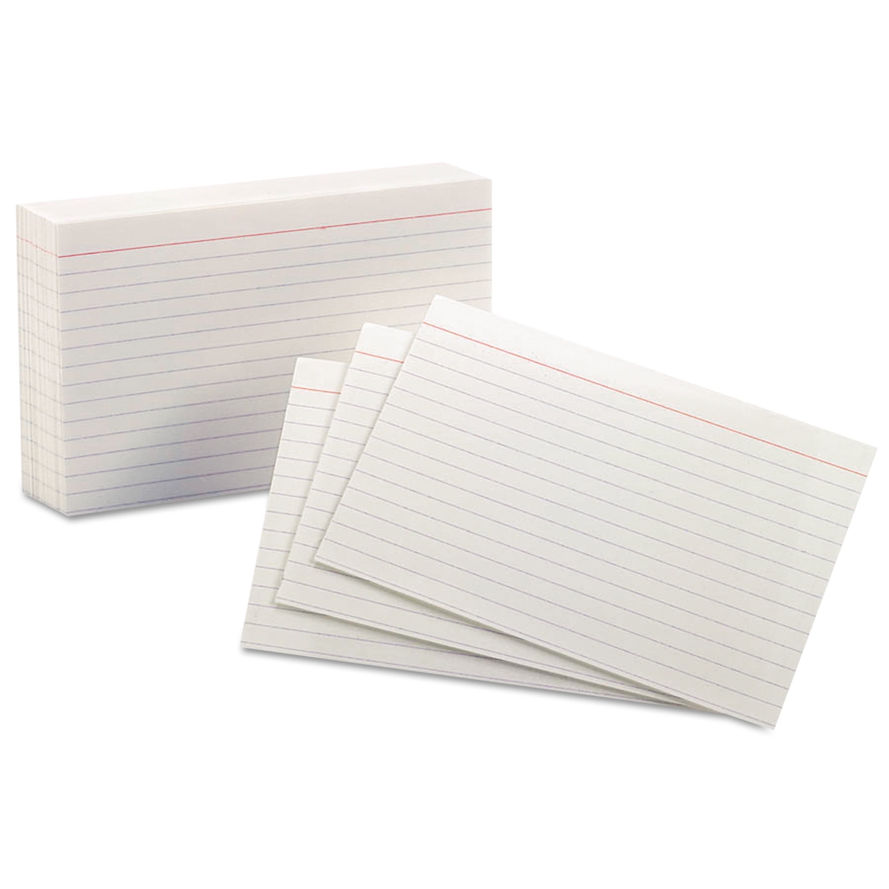 Oxford White Ruled Index NoteCards 4 X 6 100 Pack Walmart