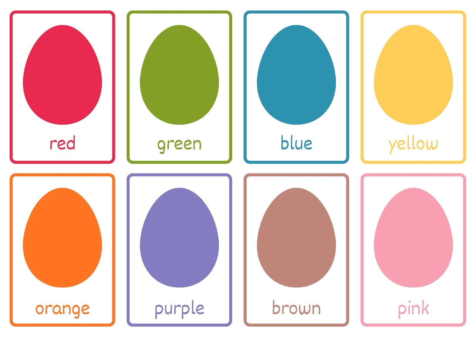Page 2 Free Color Flashcard Templates To Edit And Print Canva