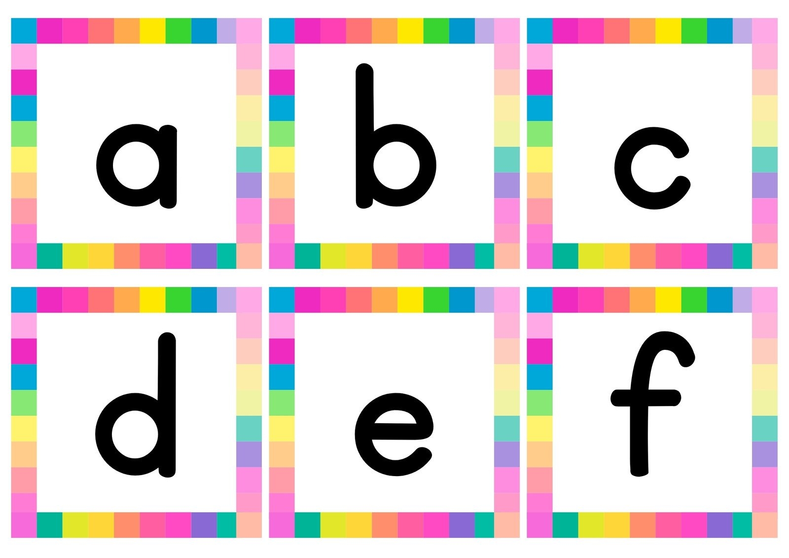 Page 2 Free Customizable Alphabet Flashcard Templates Canva