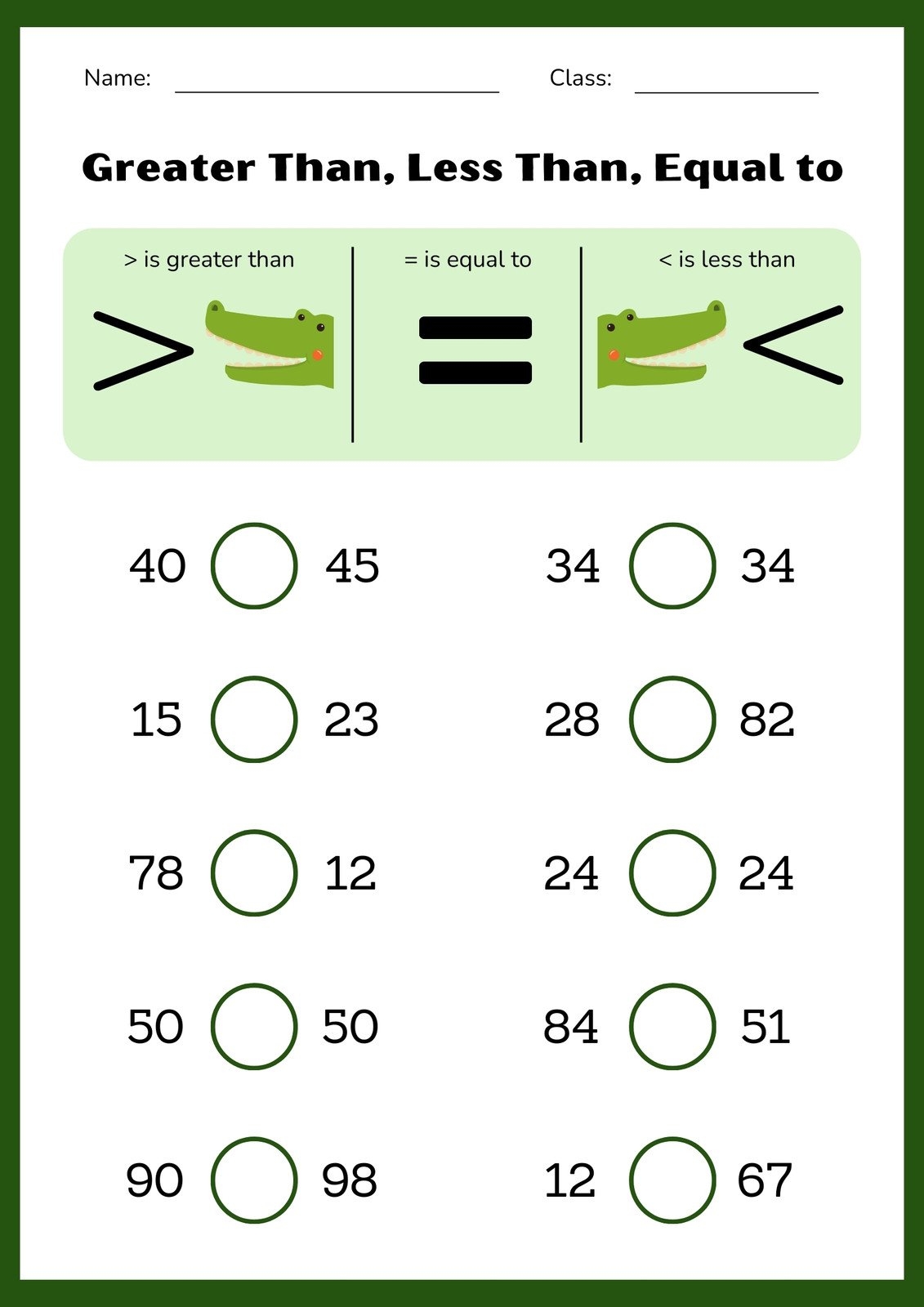 Page 2 Free Printable 2nd Grade Math Worksheets Canva