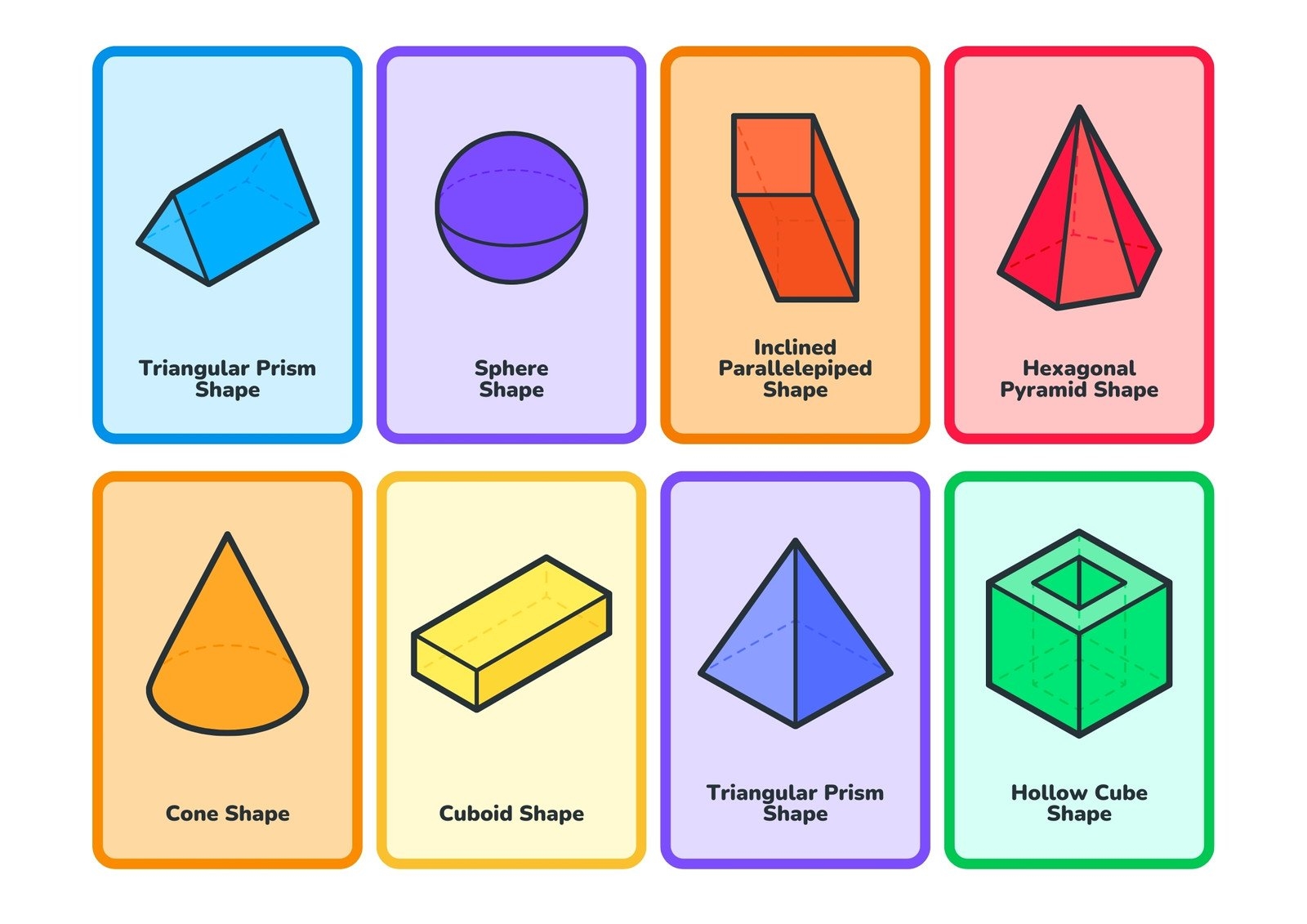 Page 2 Free Printable Shapes Flashcards Templates Canva Page 2 Free Printable Shapes Flashcards Templates Canva