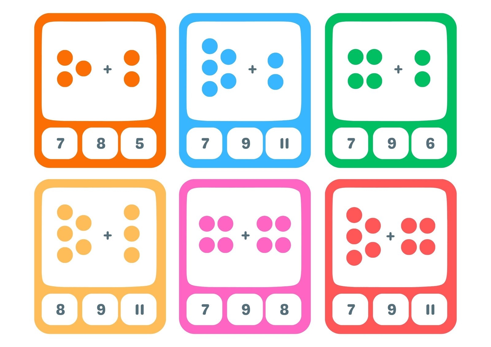 Page 3 Free Math Flashcard Templates To Edit And Print Canva