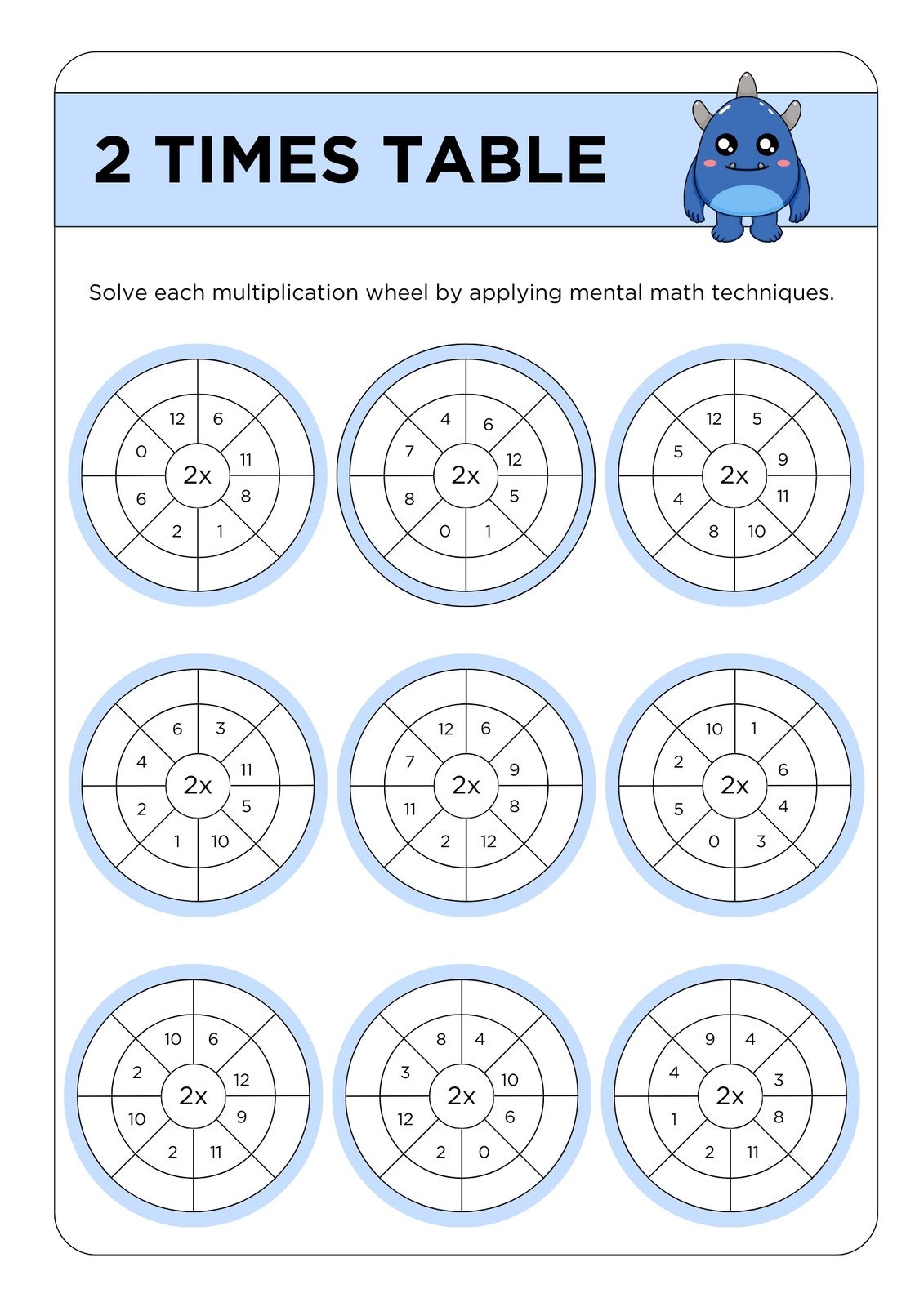 Page 3 Free Multiplication Worksheet To Use And Print Canva
