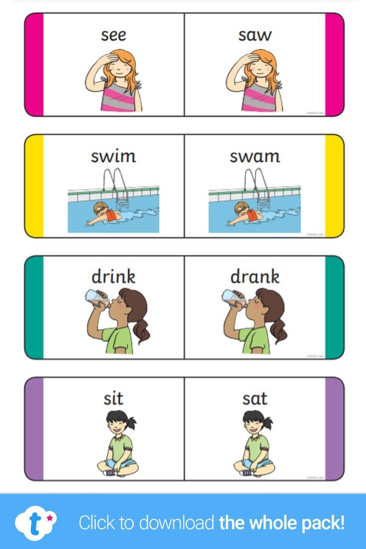 irregular verbs flashcards