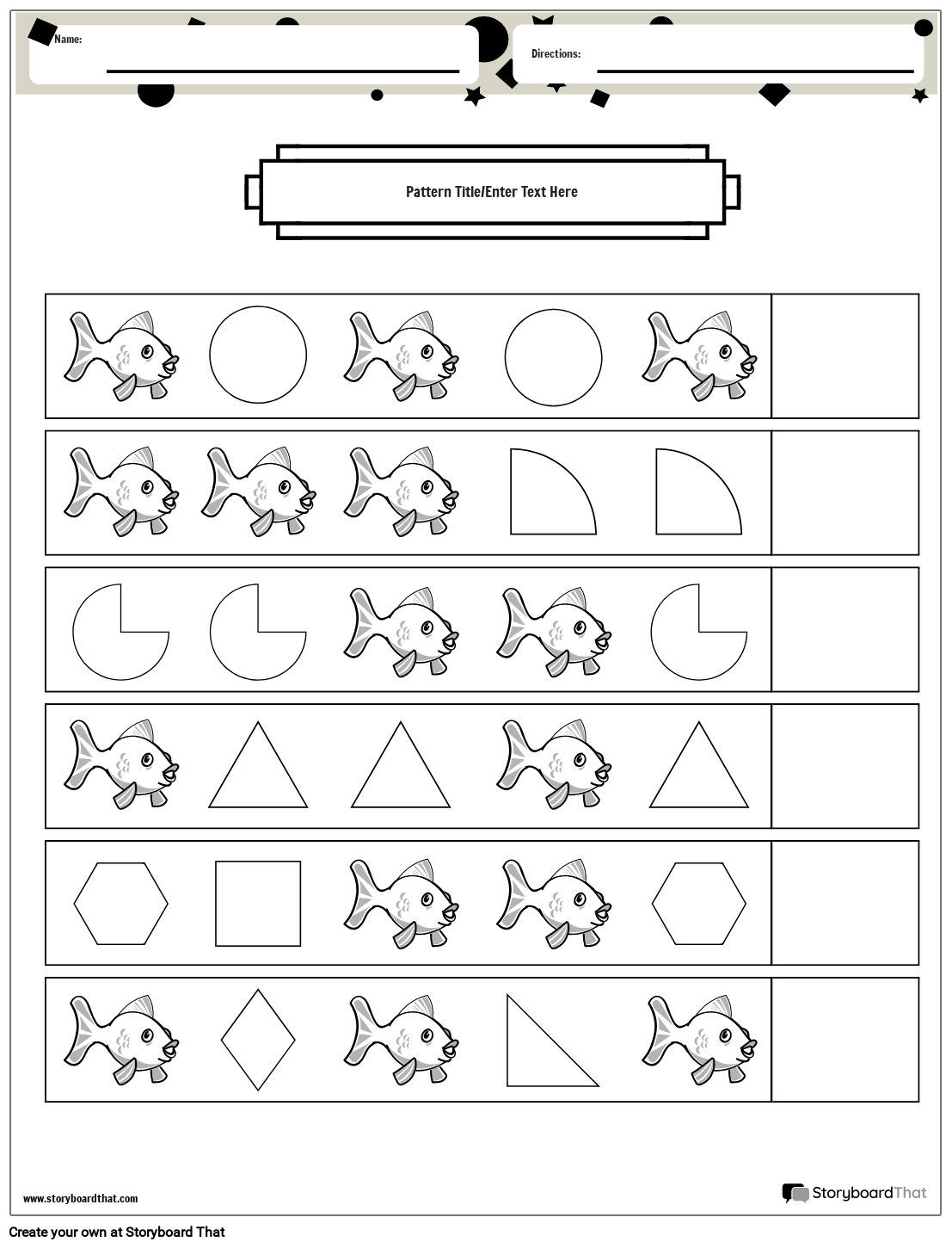 math pattern worksheets