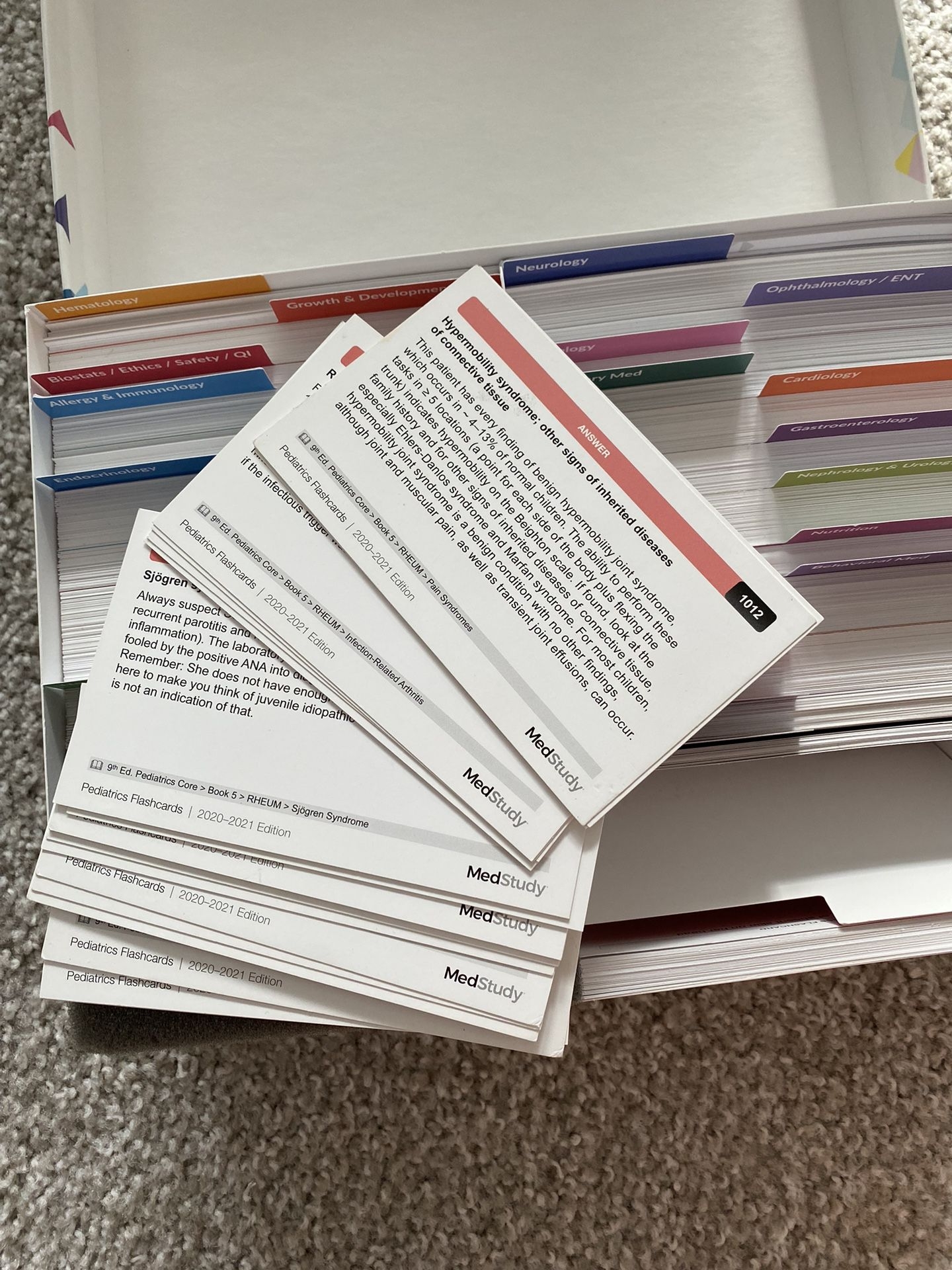 Pediatric Flash Cards MedStudy 9th Edition