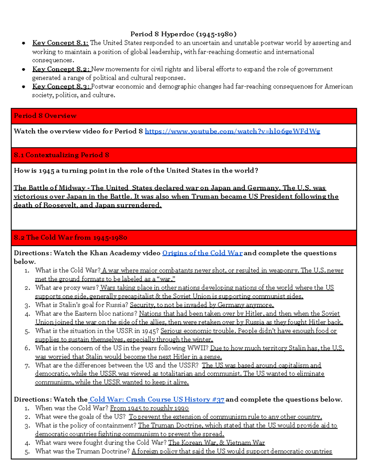 Period 8 Hyperdoc Key Concepts Of US History 1945 1980 Studocu