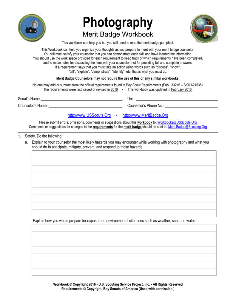 communications merit badge worksheet