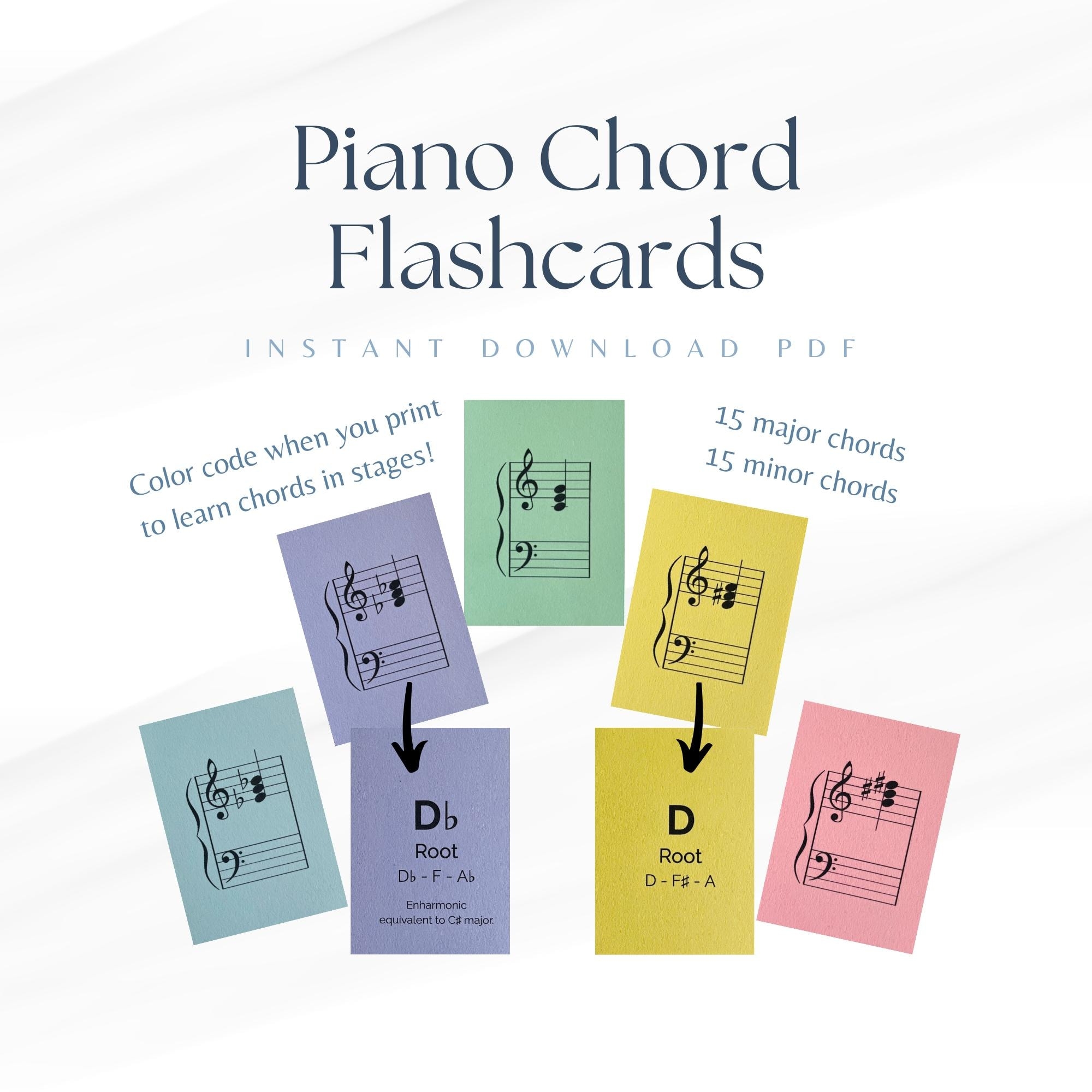 piano chord flashcards