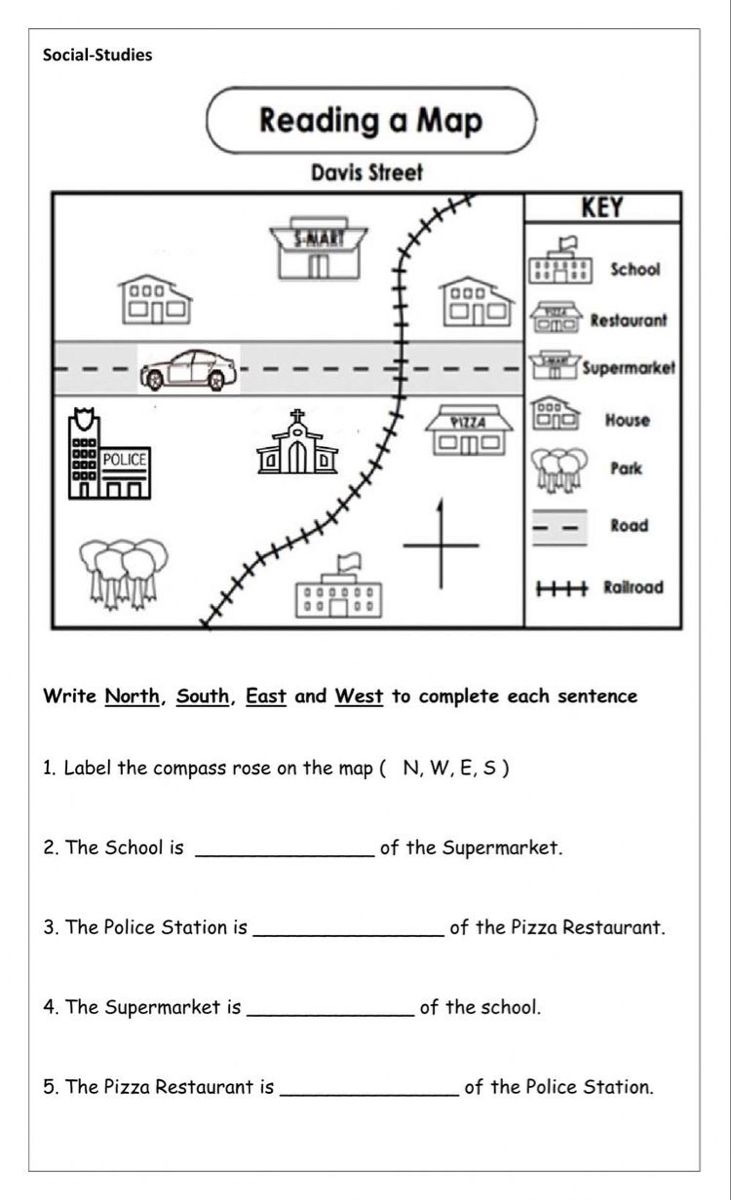 Pin By S W On English Map Skills Map Skills Worksheets Map Worksheets