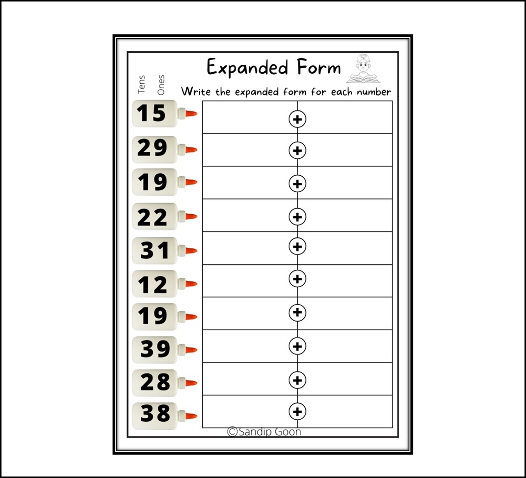 expanded form worksheets