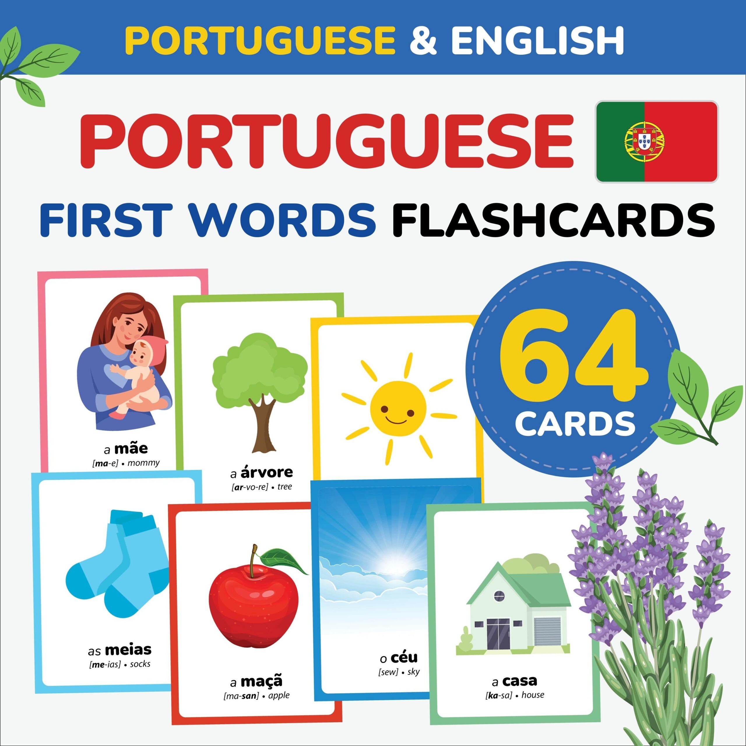 Portuguese First Words Flashcards Learn Portuguese Language Portuguese Vocabulary Printable Portuguese Alphabet Mom Preschool Gift Portugal Etsy