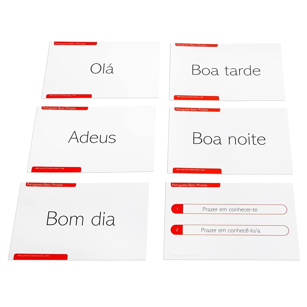 Portuguese Principles Flashcards With Conversation Variants Amazon de Toys