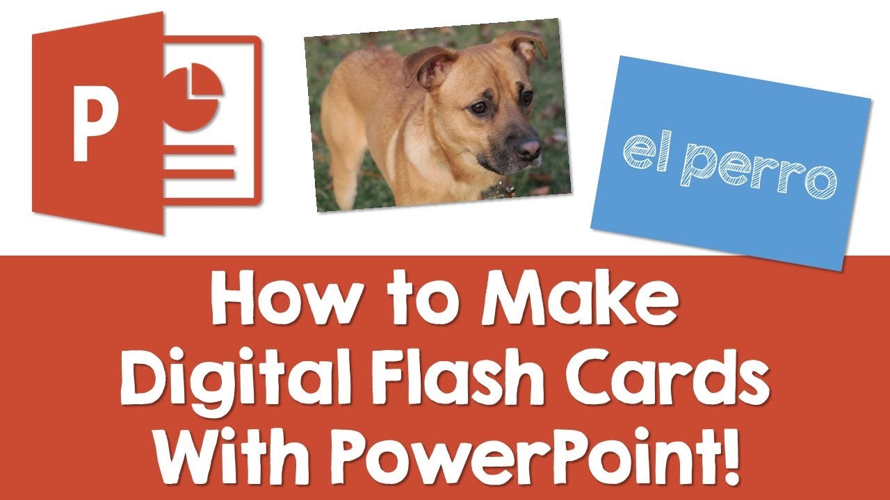 PowerPoint Making Digital Flash Cards YouTube