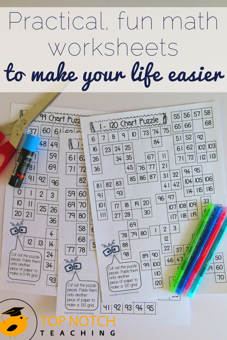 Practical Fun Math Worksheets To Make Your Life Easier Top Notch Teaching