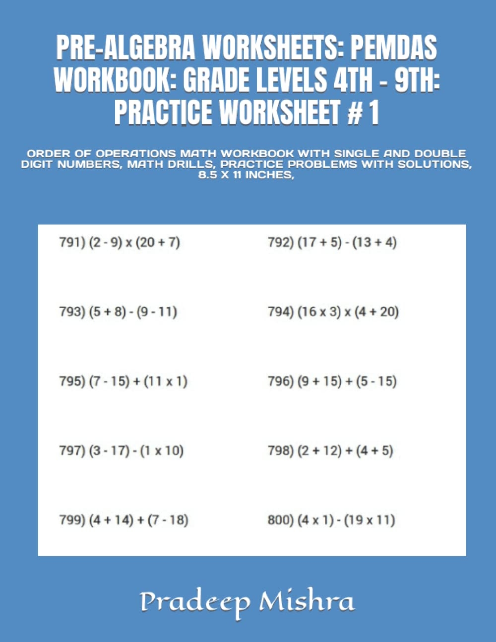 pre-algebra worksheets
