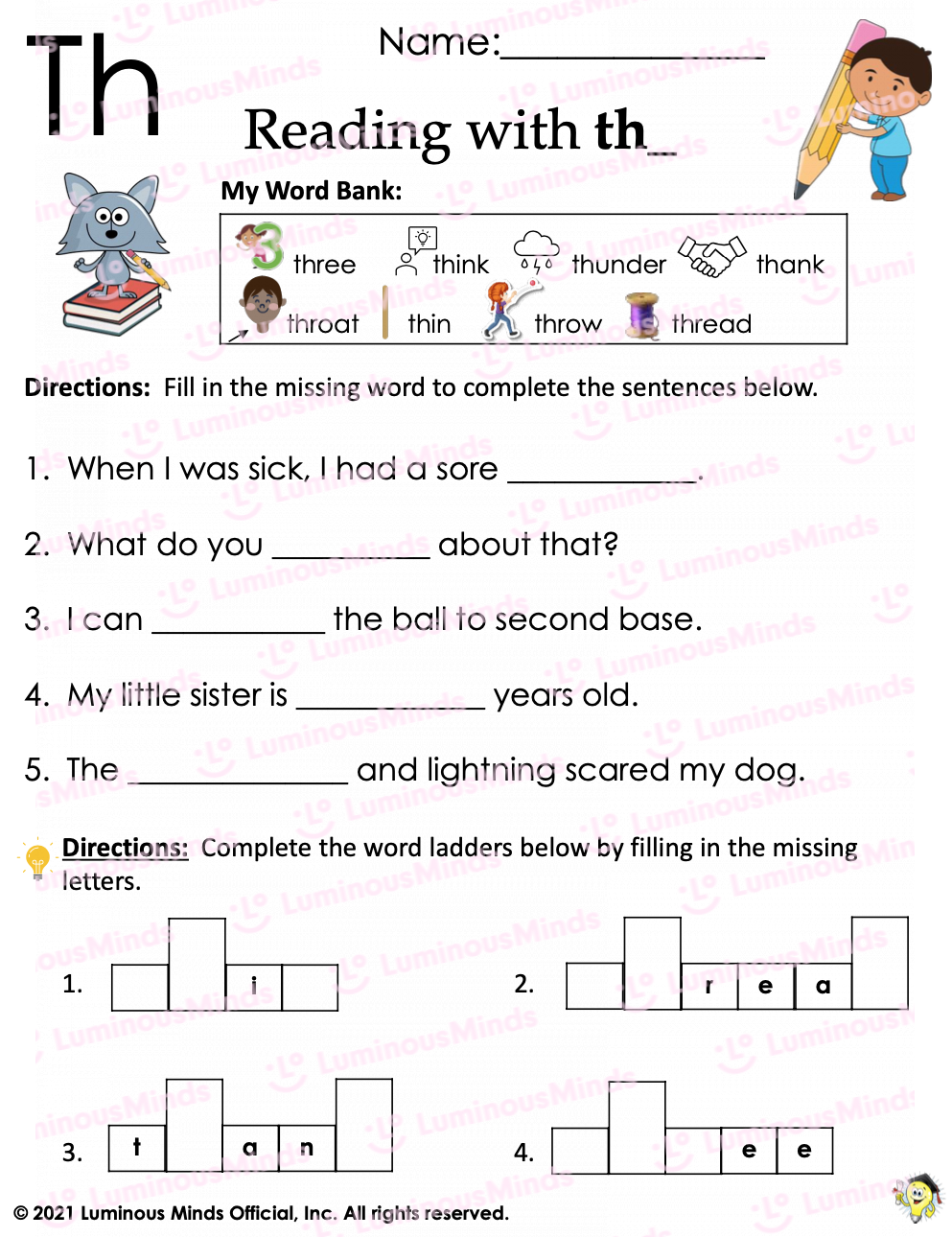 Pre K Kindergarten 1st 2nd Grade Reading Worksheets Luminous Minds