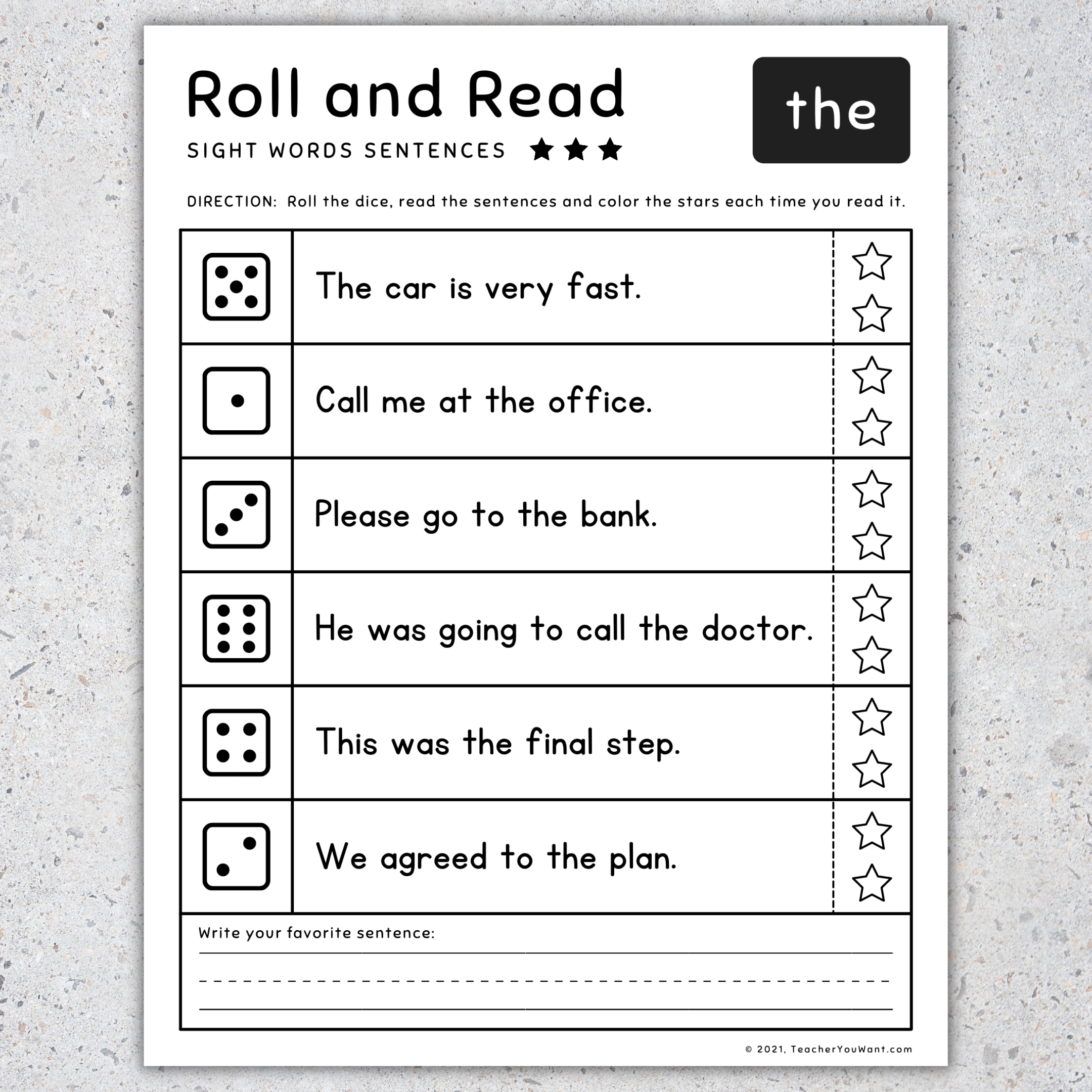 pre k worksheets for reading