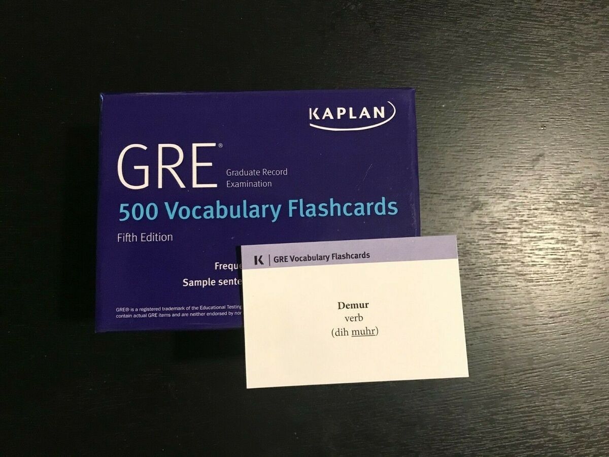 Prep For The GRE On The Go With Kaplan s GRE Vocabulary Flashcards EBay