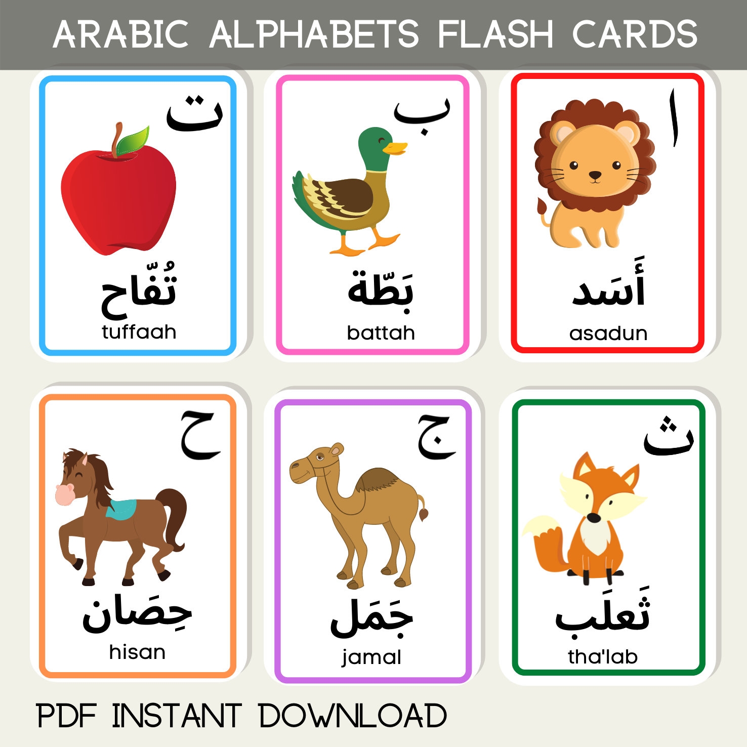 Preschool Learning Activities Arabic Alphabet Flash Cards Learn Arabic Letters Learning Toys For 1 Year Old