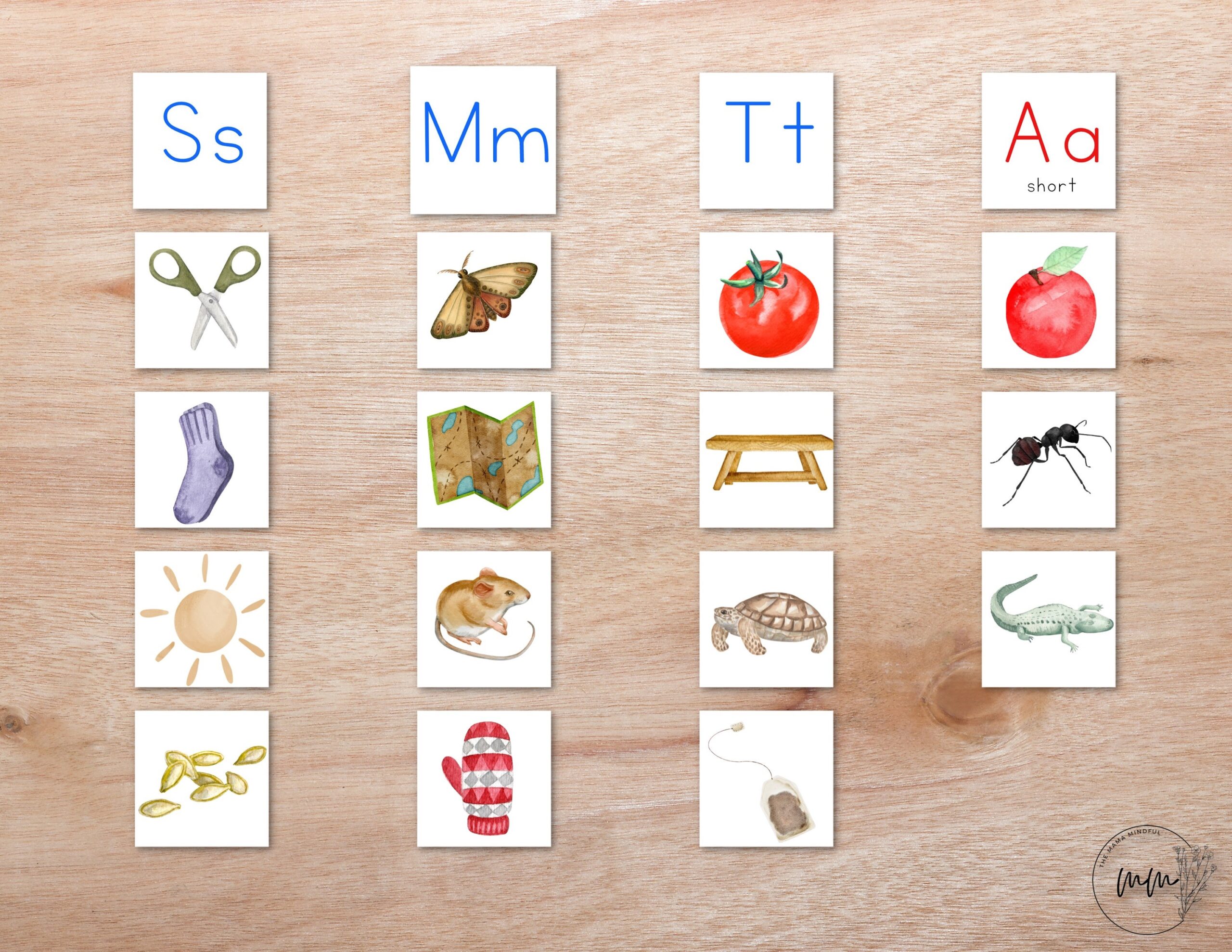 Preschool Letter Sounds Picture Matching Cards Montessori Letters Kindergarten Letter Sounds Beginning Sounds Preschool Alphabet Etsy UK