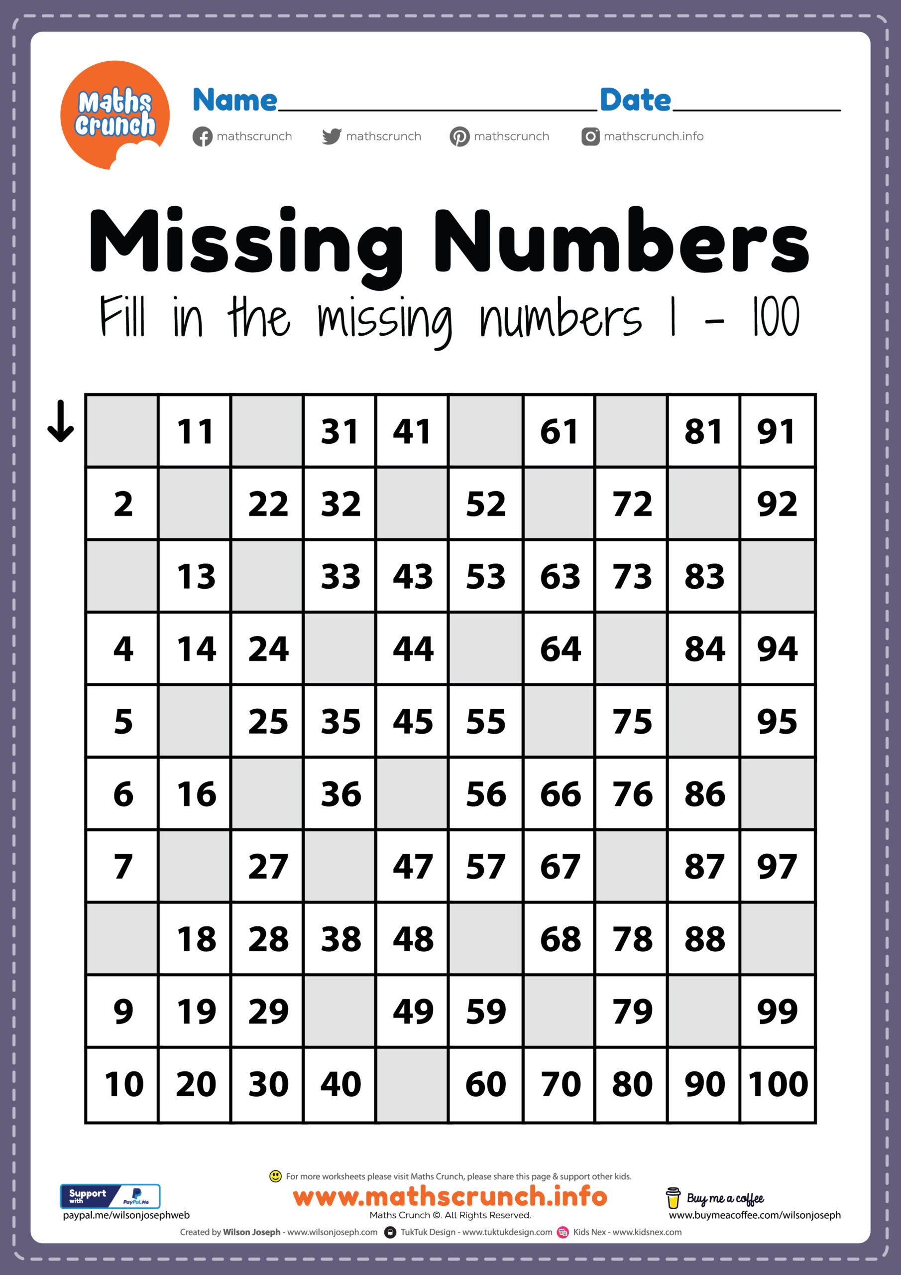 kids math worksheets