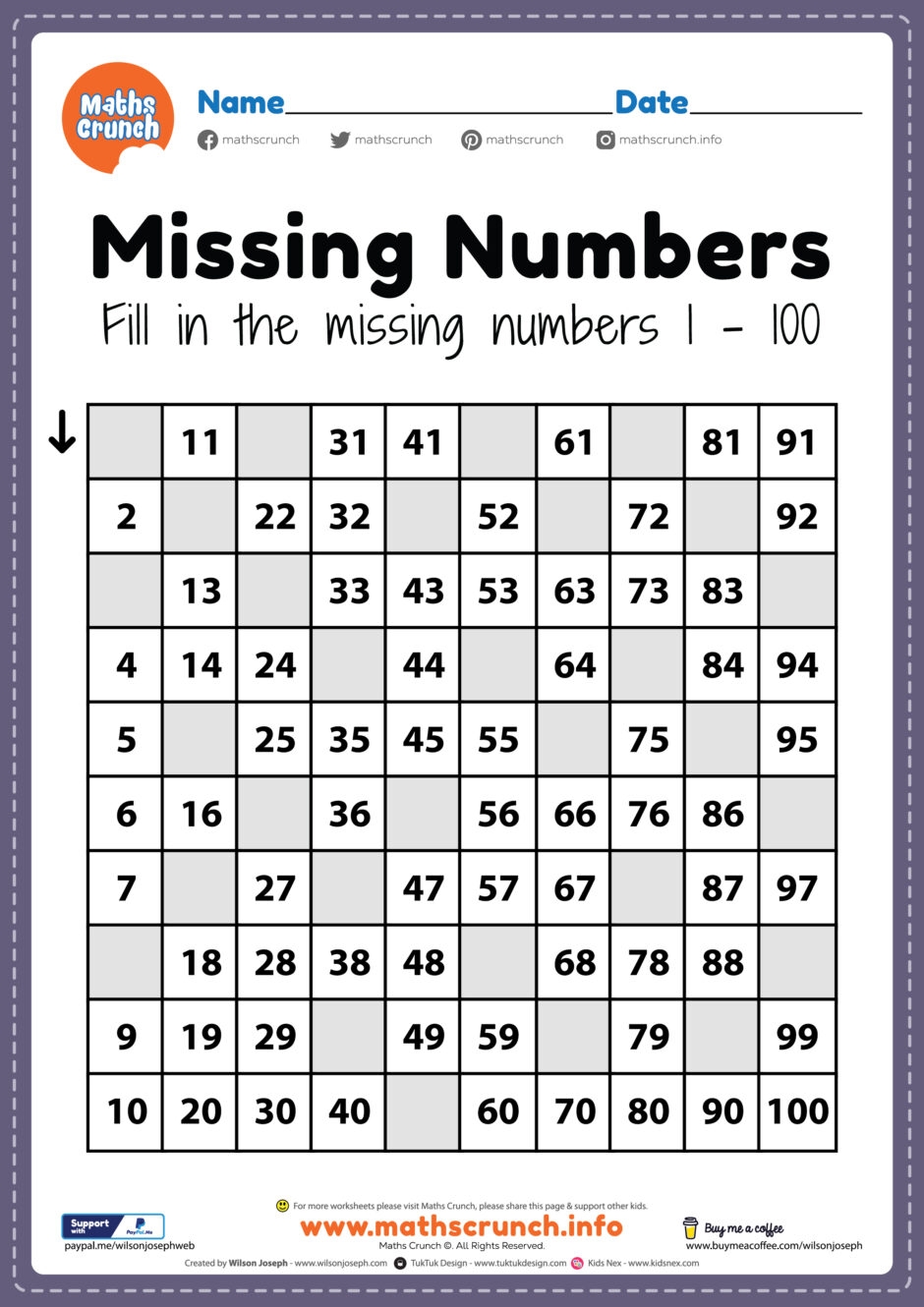 printable preschool math worksheets