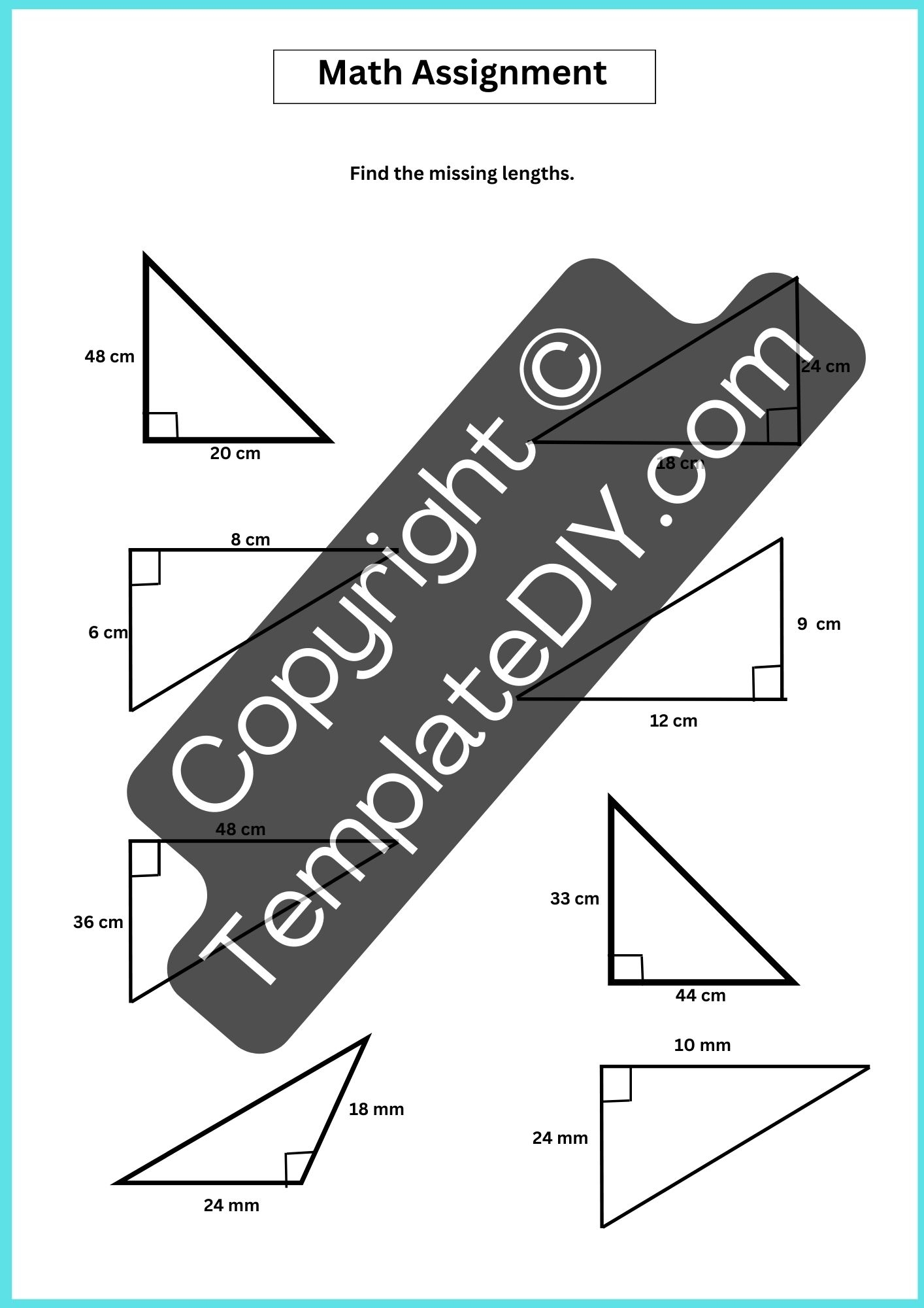 Printable 12th Grade Math Worksheets Template PDF Word