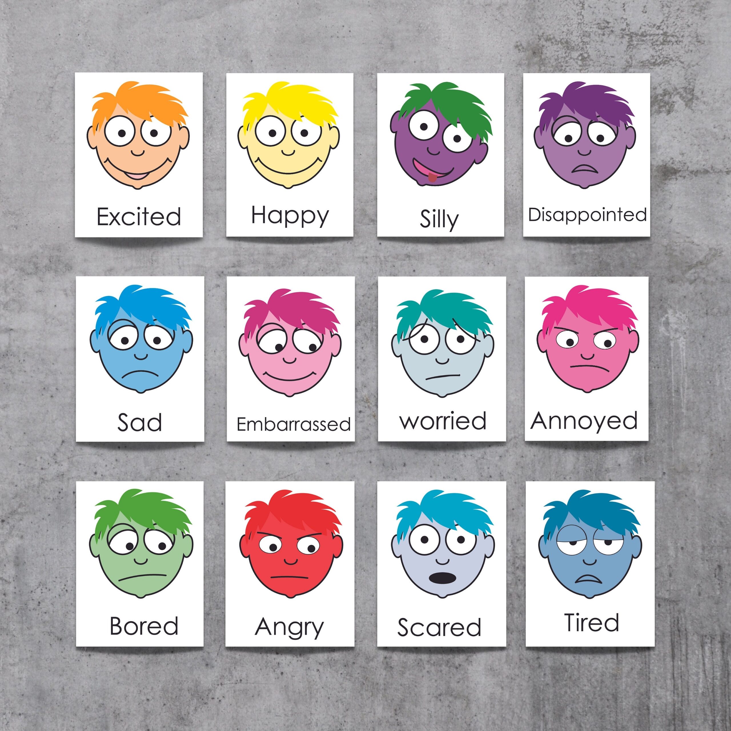 emotion flashcards for autism