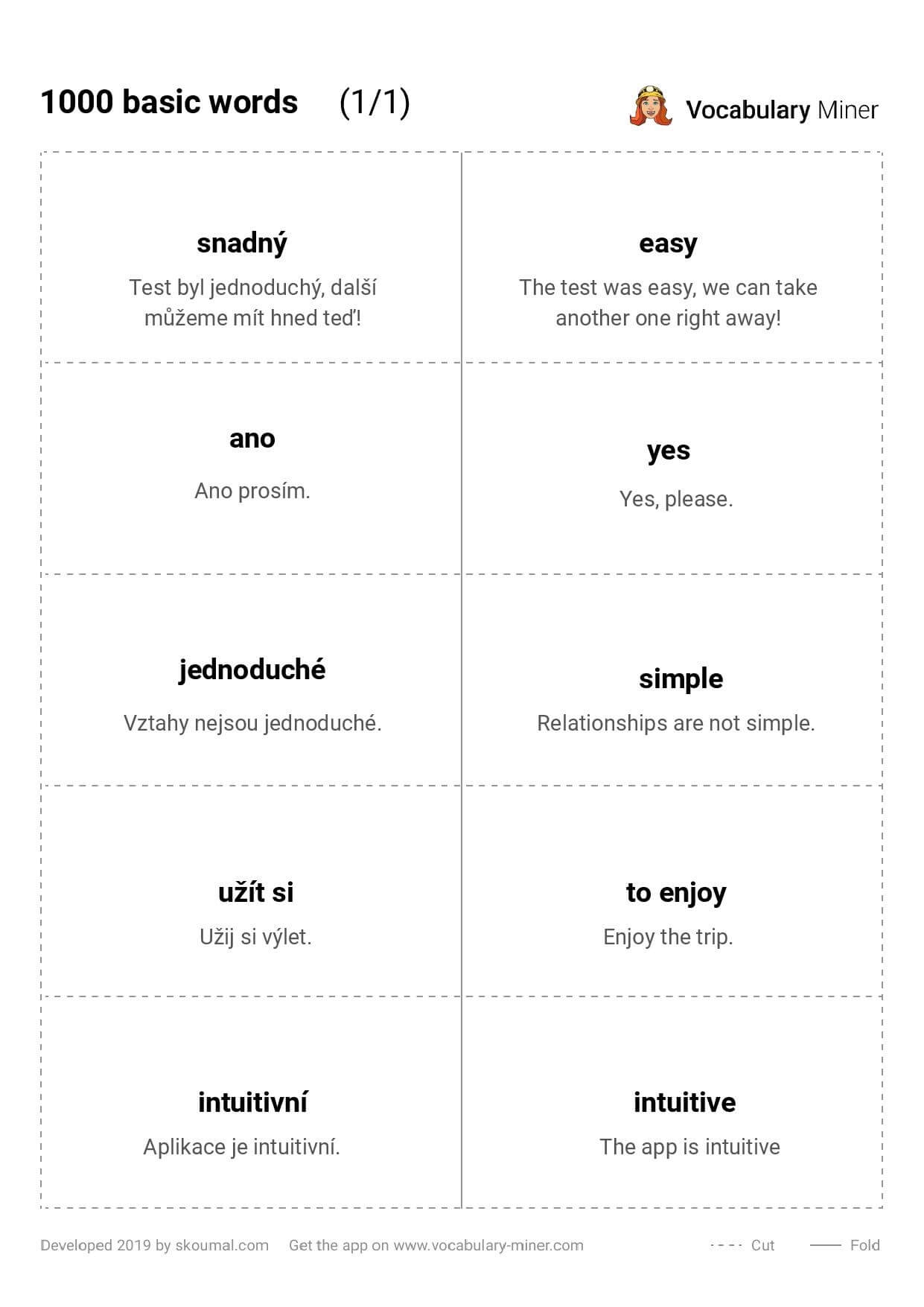 flashcards template word