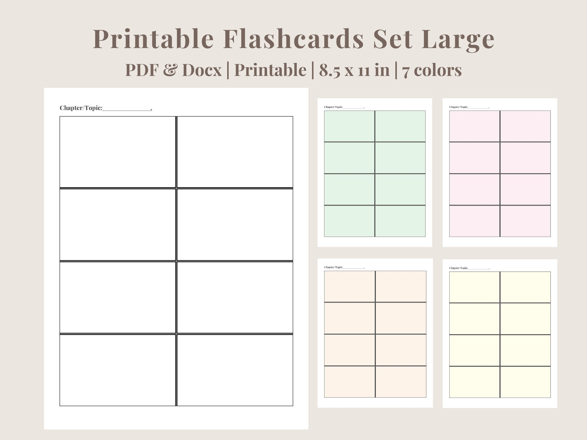 flashcard printable template flashcard printable template