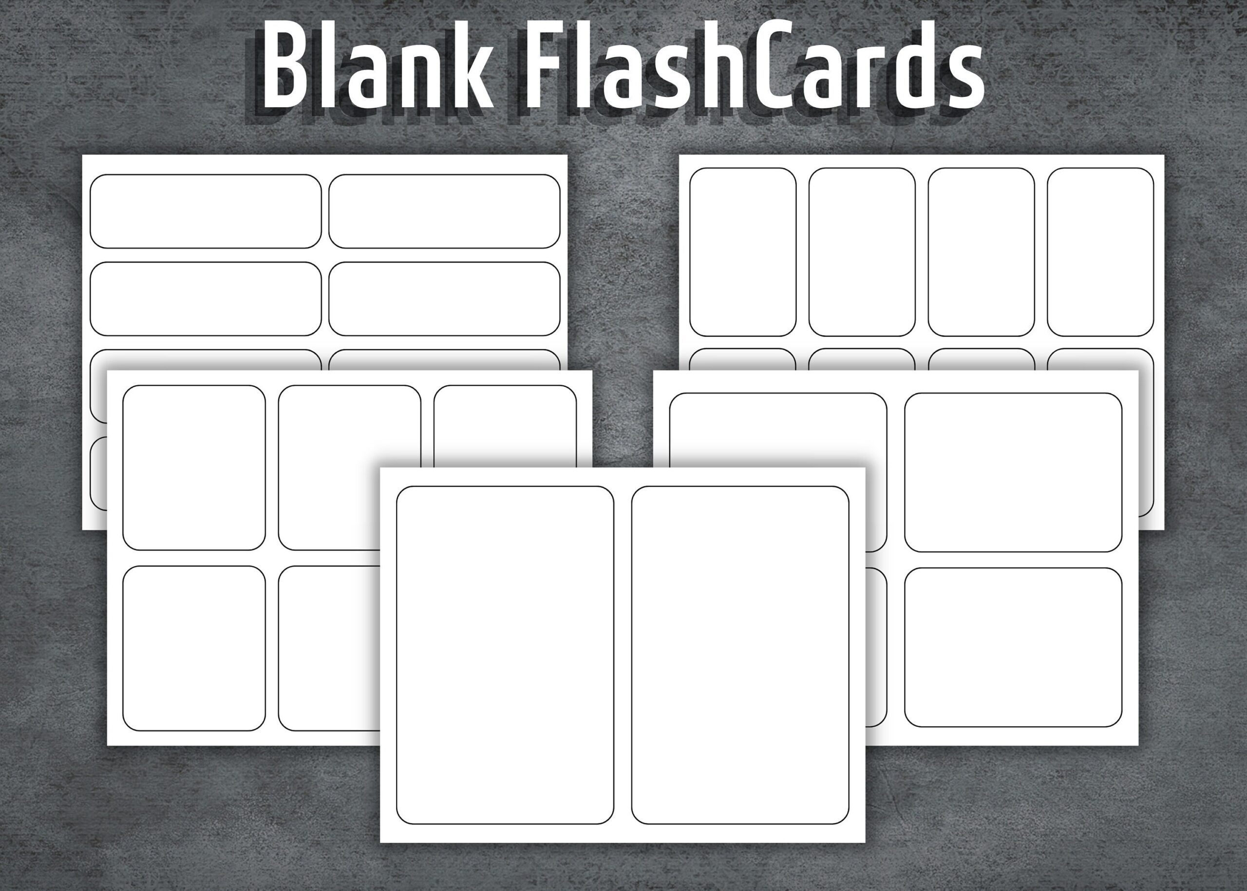 printable blank flashcards