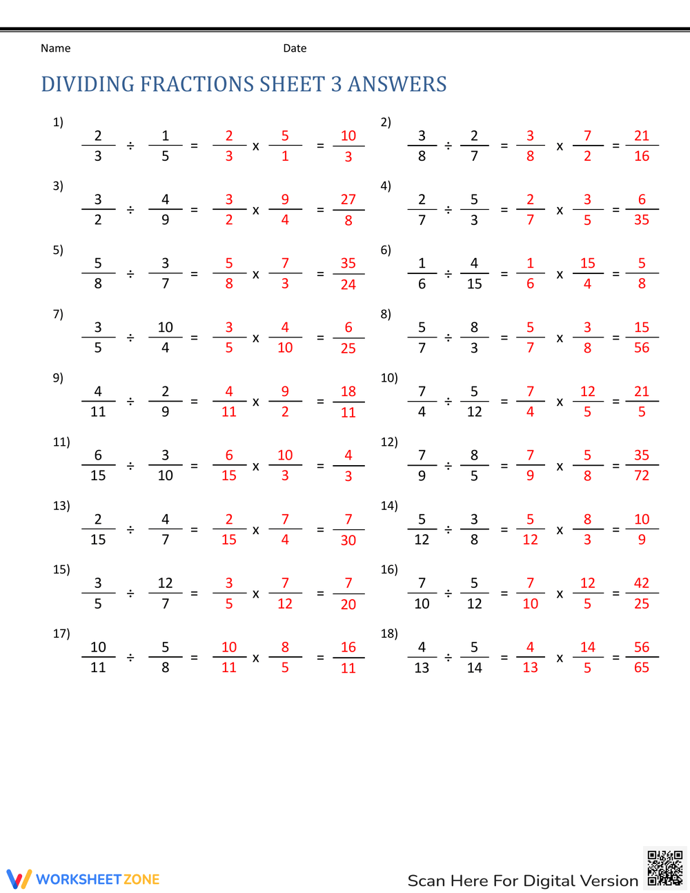 Printable Grade 5 Dividing Fractions Worksheets Download Printable Grade 5 Dividing Fractions Worksheets Download