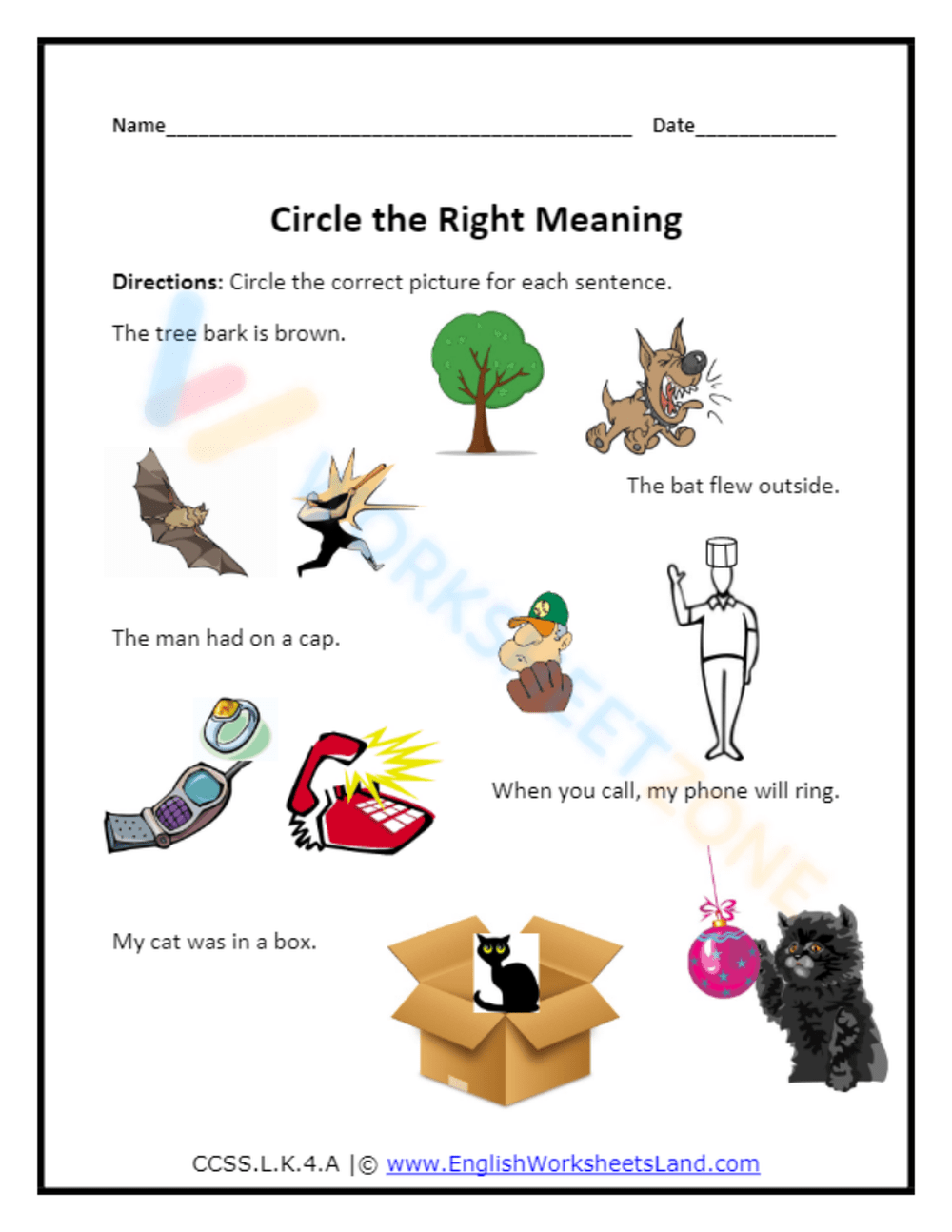 Printable Grade 6 Multiple Meaning Words Worksheets