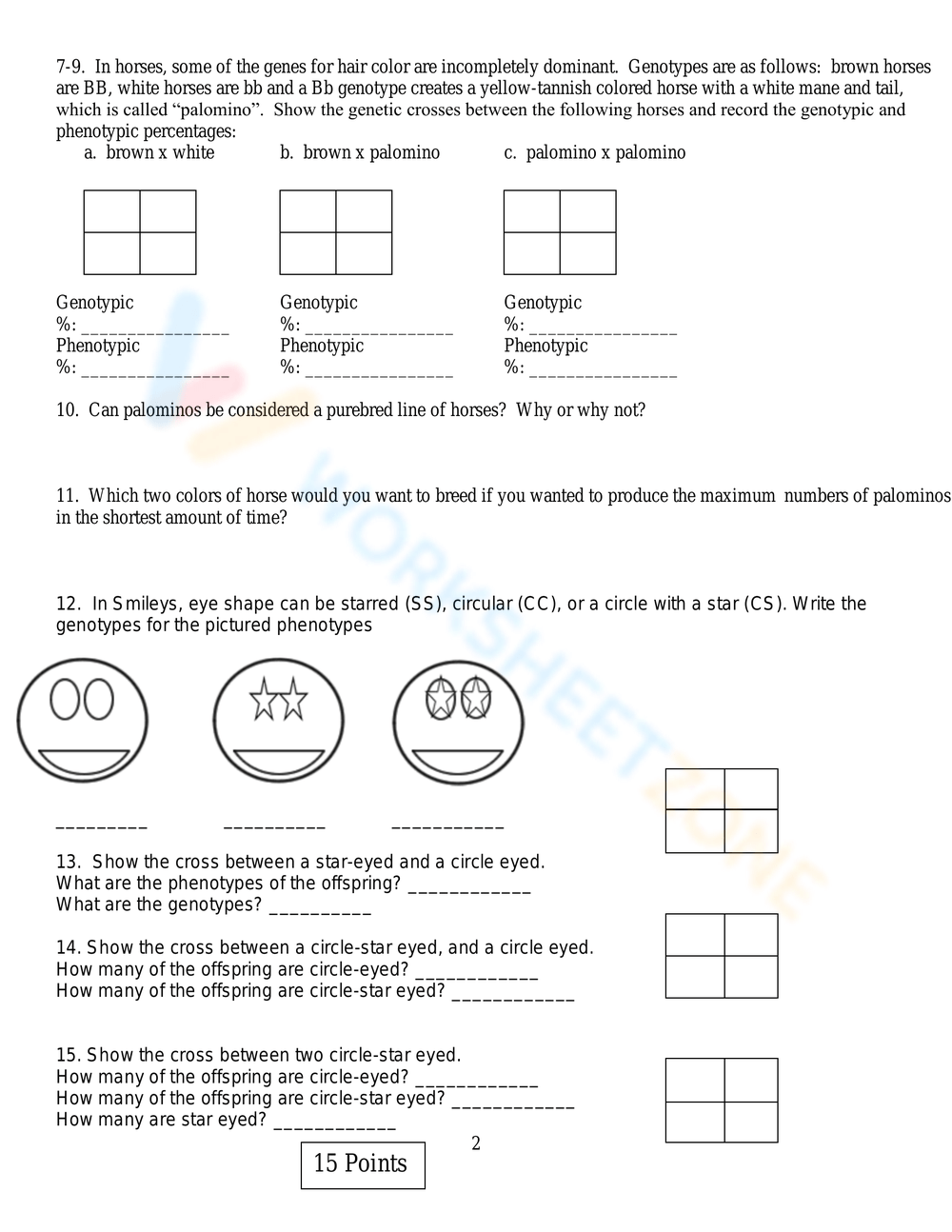 incomplete and codominance worksheet