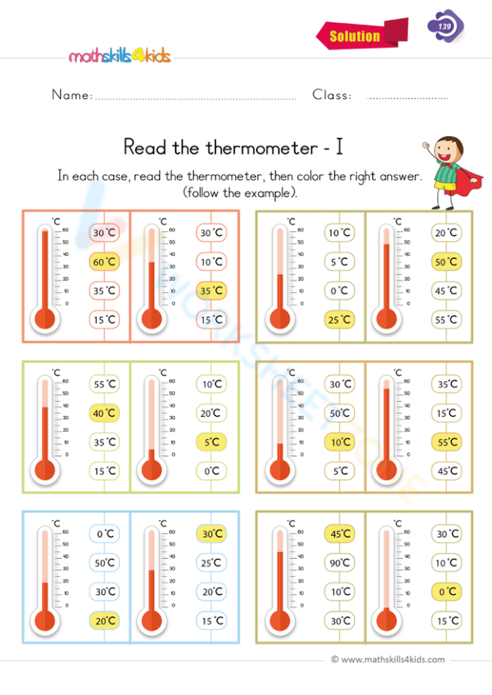 Printable Measurement Worksheets