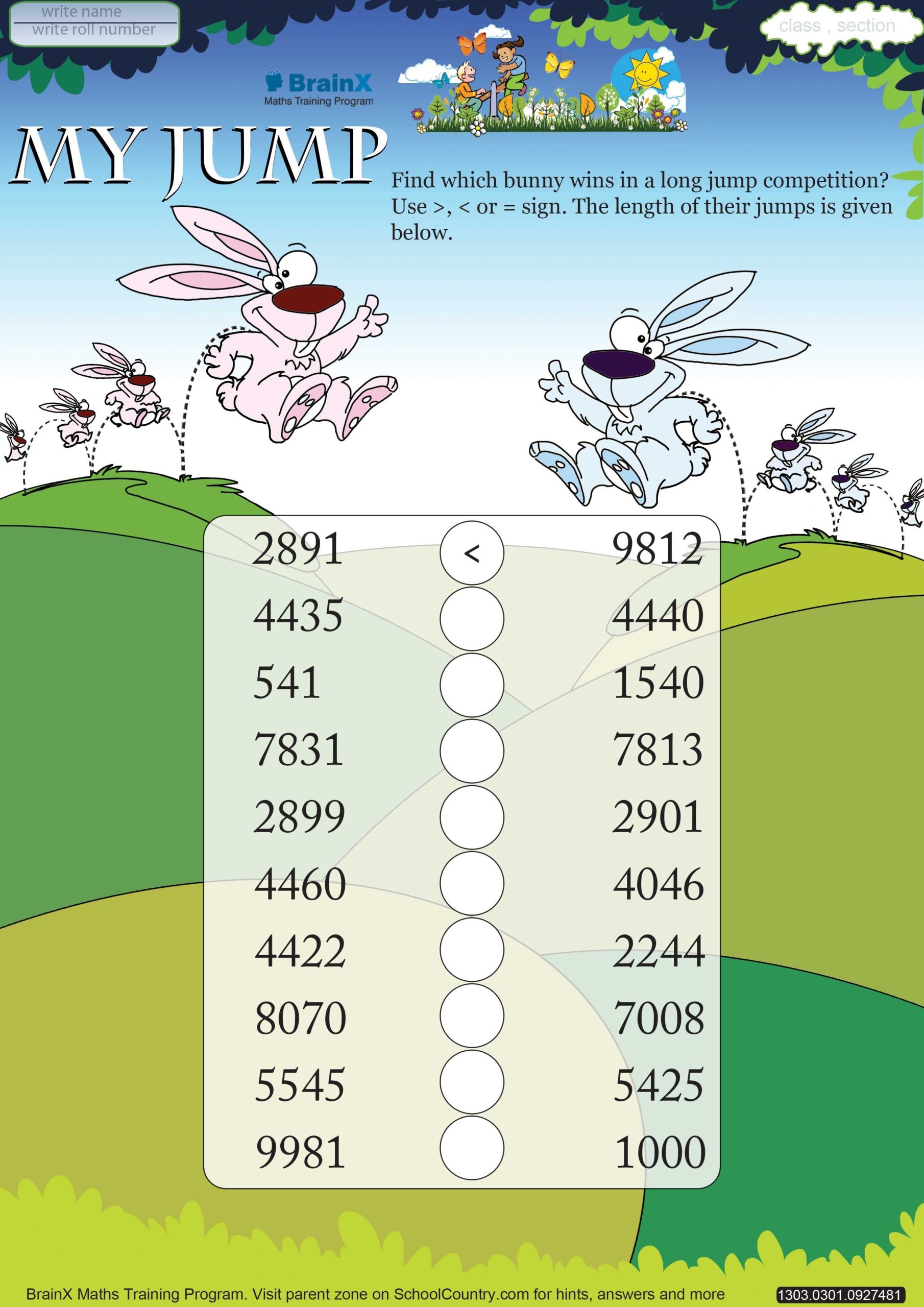 Printable Numbers Math Olympiad Worksheets For Kids Of Grade 3 My Jump