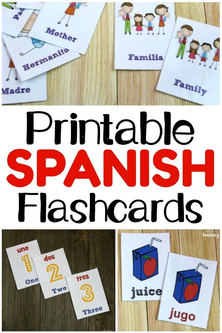 Printable Spanish Flashcards Look We re Learning 