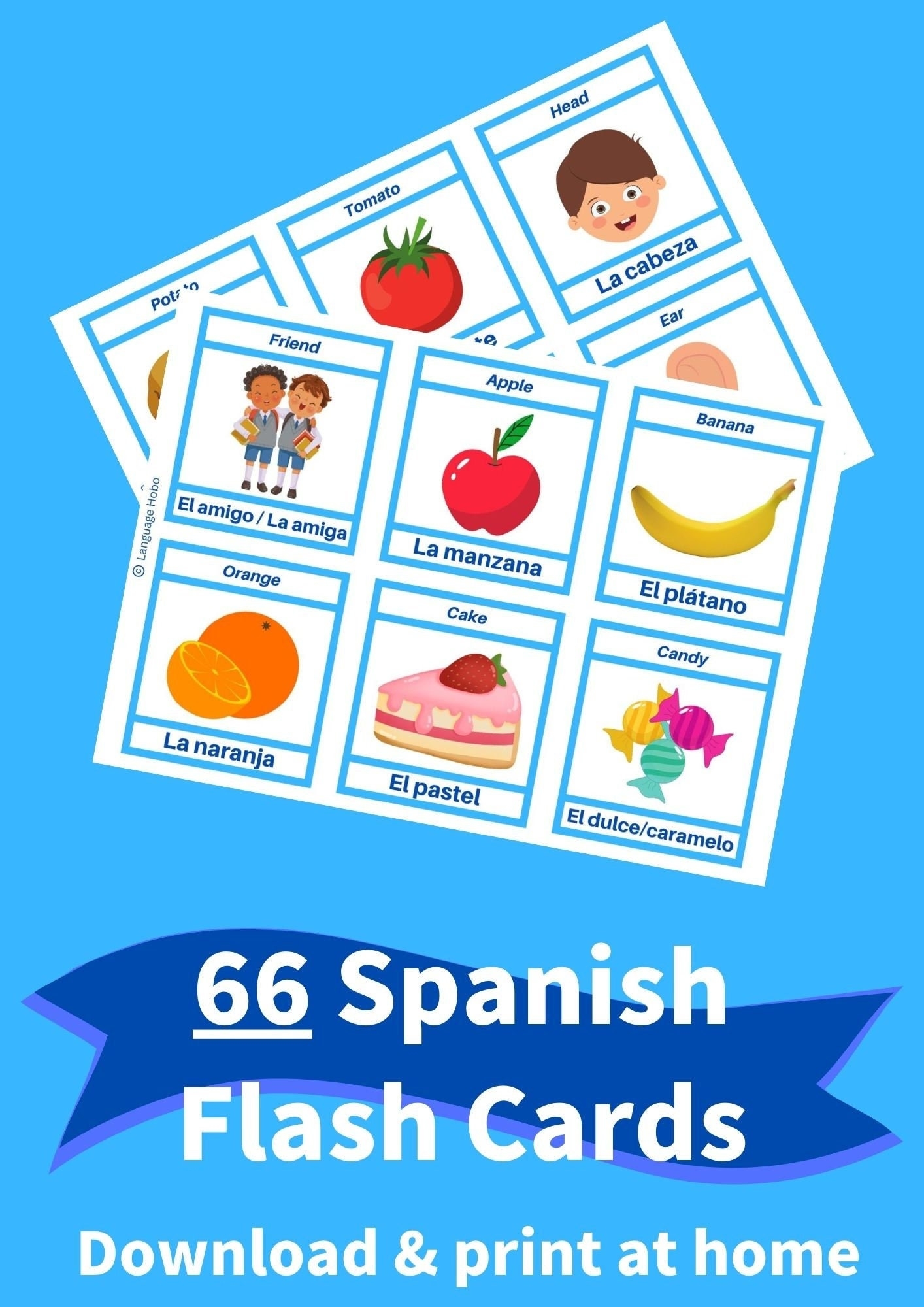 spanish language flashcards