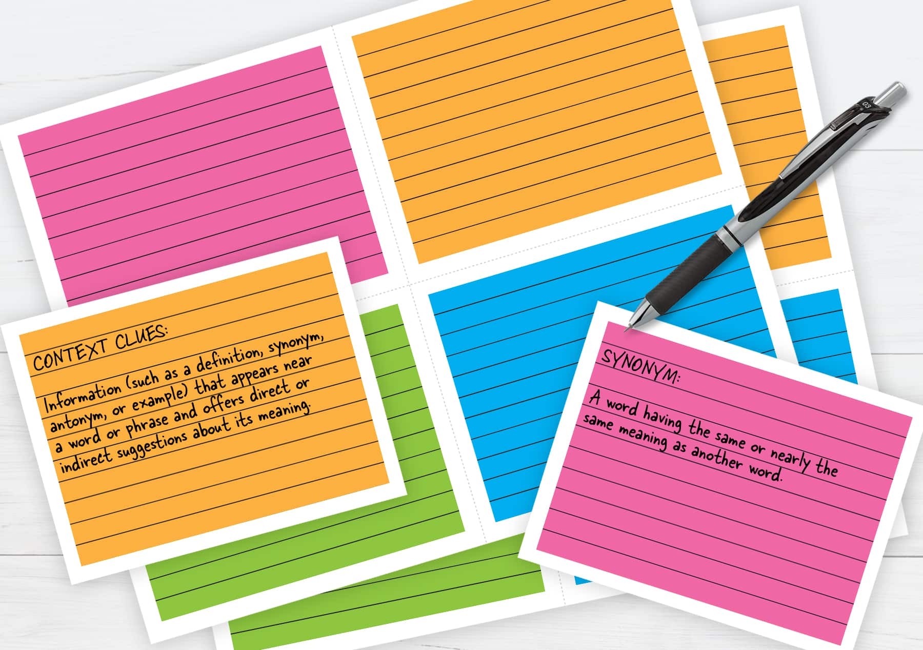 PrintWorks Templates For Index Cards Flash Cards Postcards And More