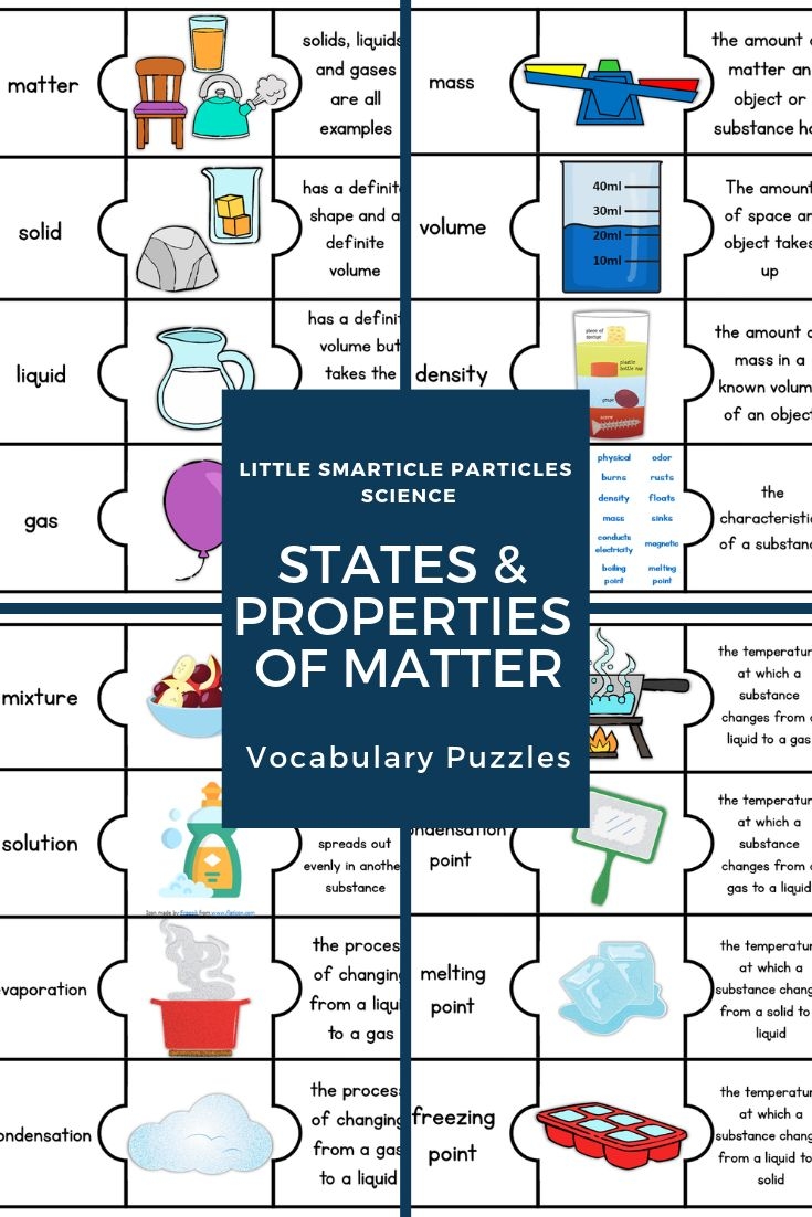 Properties Of Matter Vocabulary