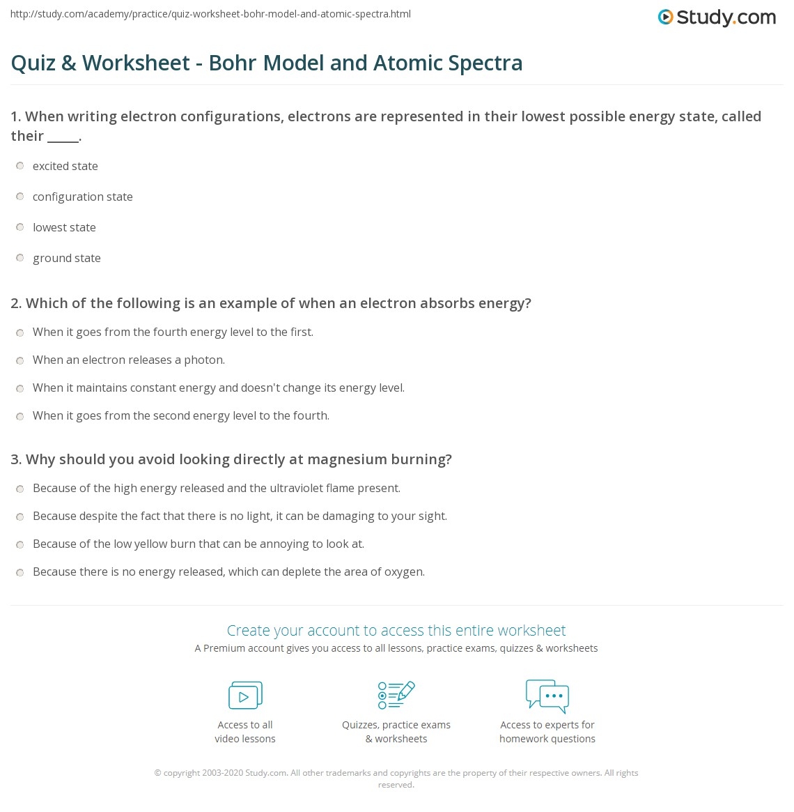 bohr model worksheet bohr model worksheet