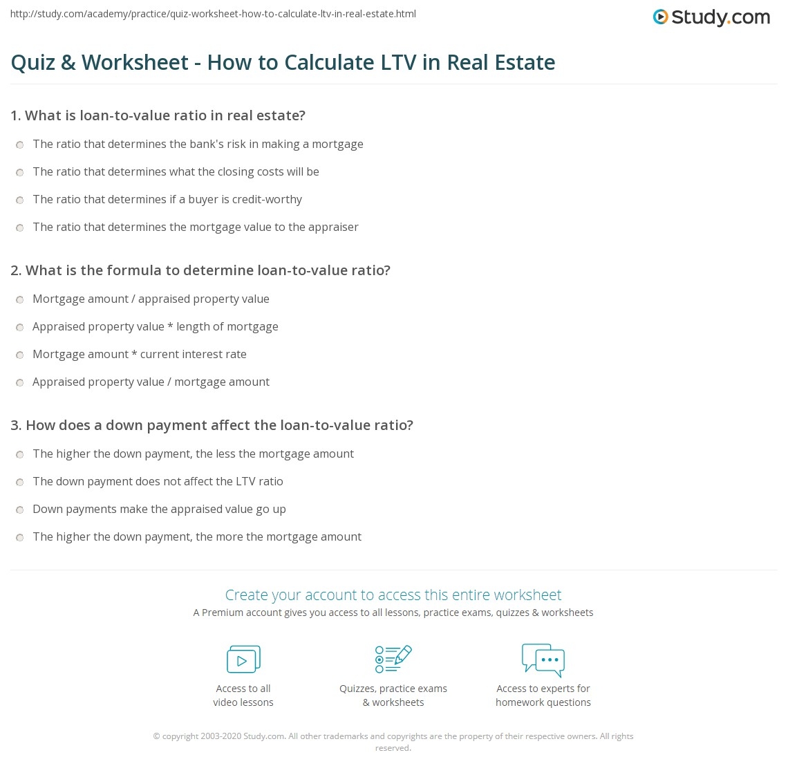 real estate math practice worksheets pdf