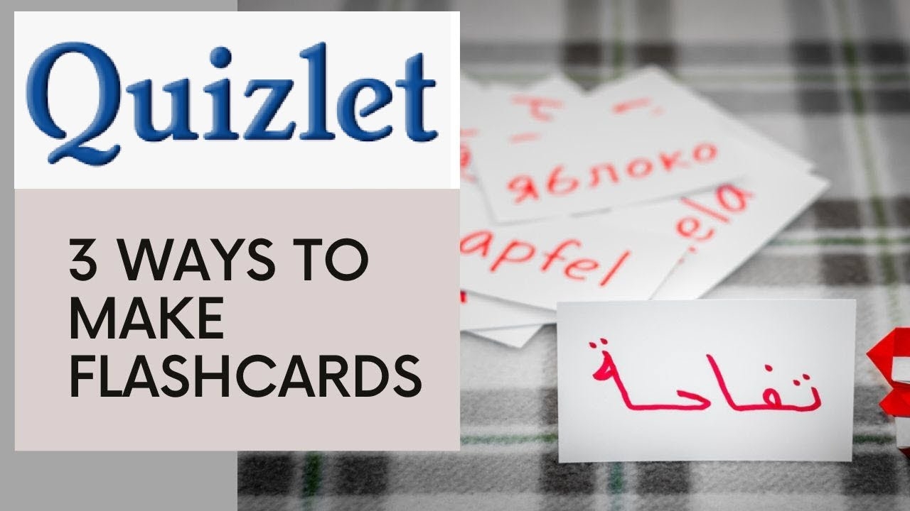 Quizlet 2019 3 Different Ways You Can Create Quizlet Flashcards quizlet Flashcards YouTube