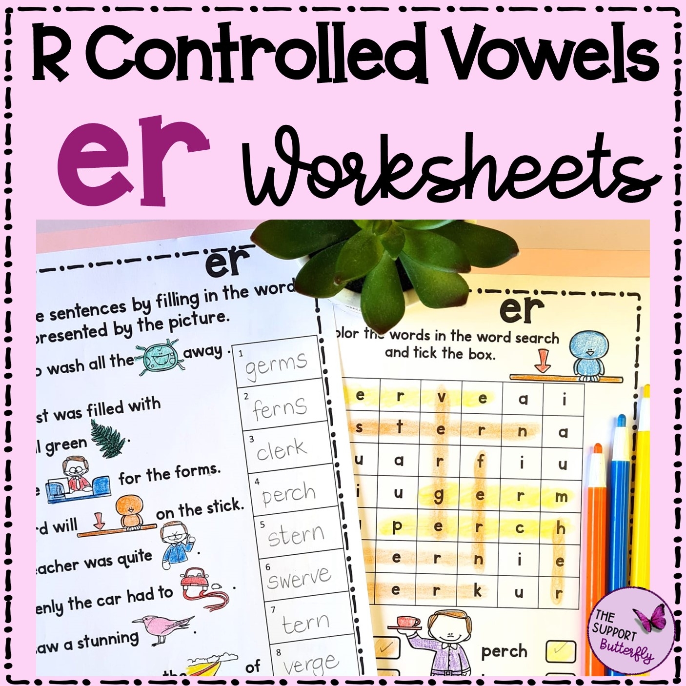 r controlled vowels worksheets