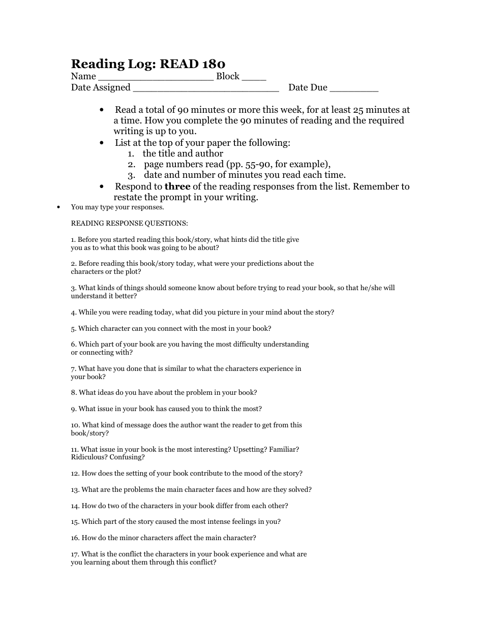 read 180 worksheets pdf