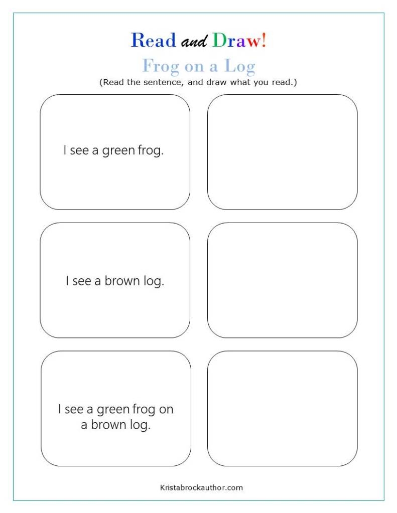 Read And Draw Worksheets Krista Brock Author Worksheets Library